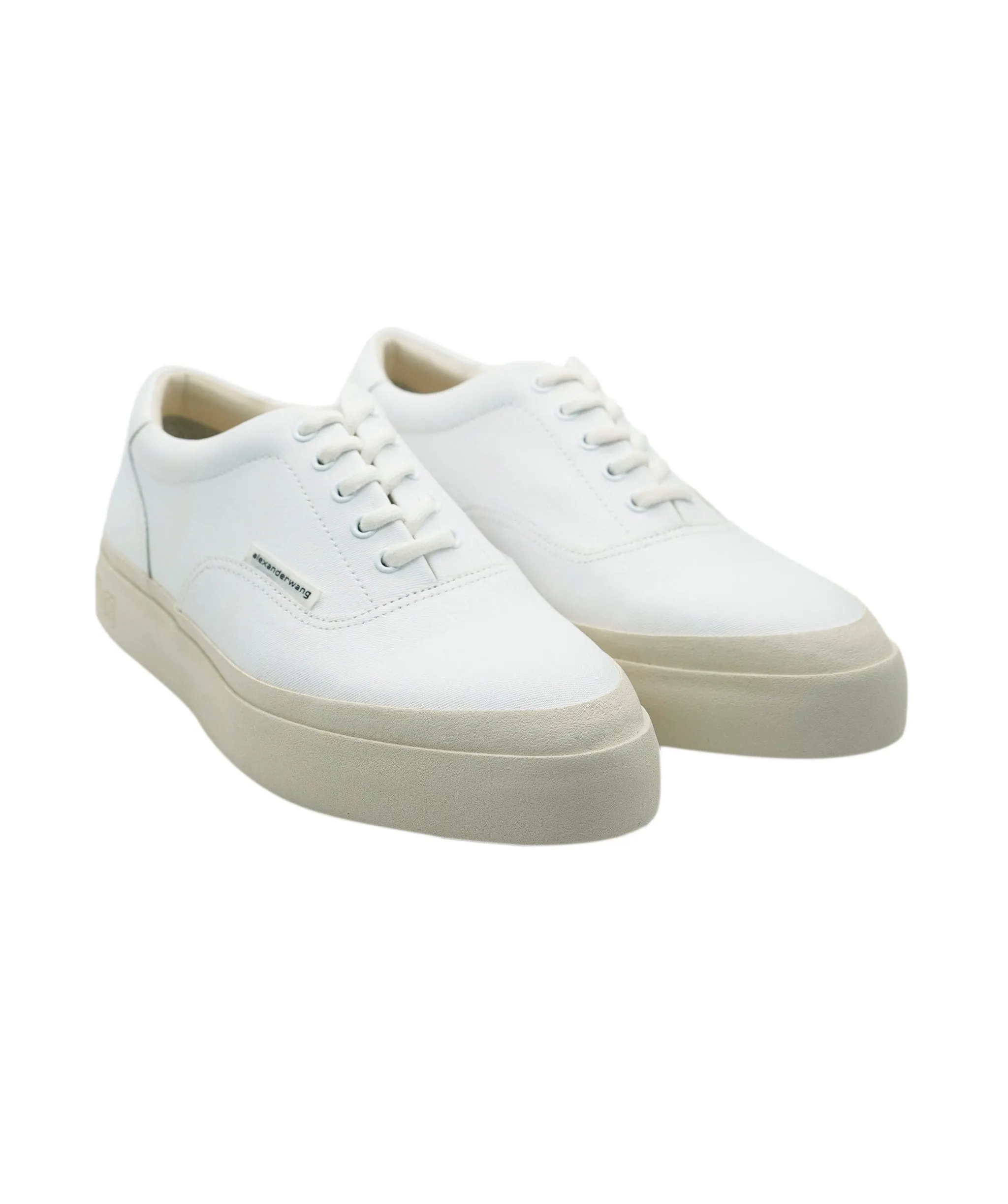 Alexander Wang Canvas White Trainers 39 New In Box ALL0467