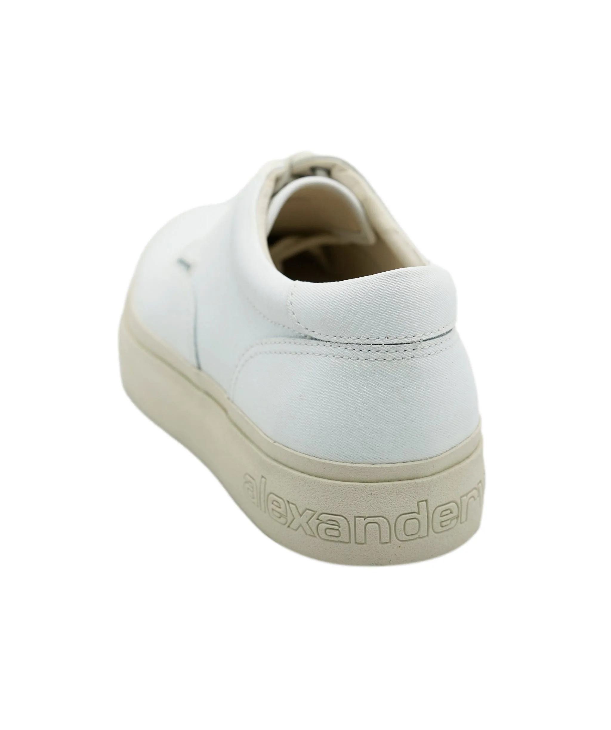 Alexander Wang Canvas White Trainers 39 New In Box ALL0467