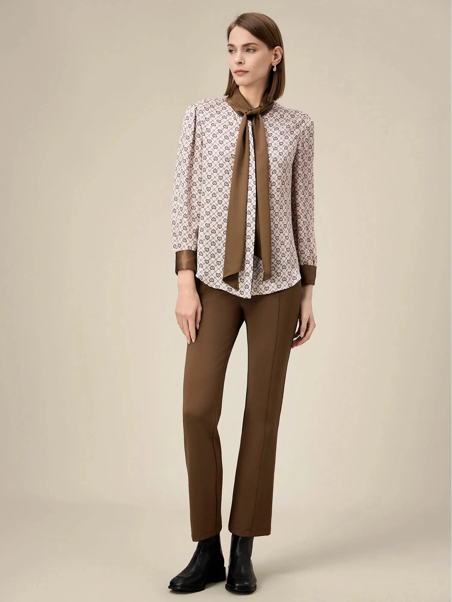 Amoretu Women's Stretch Slim Fit Flared Pants