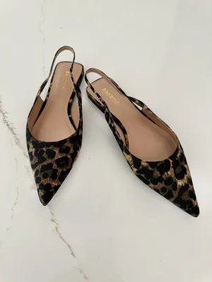CARRIE LEOPARD SLINGBACK FLATS - FINAL SALE