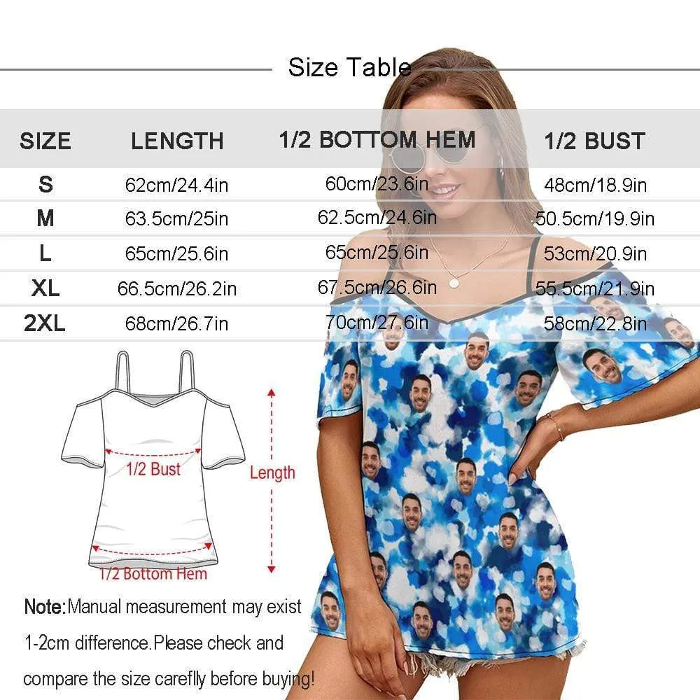 Custom Face American Flag Women's Suspender Top