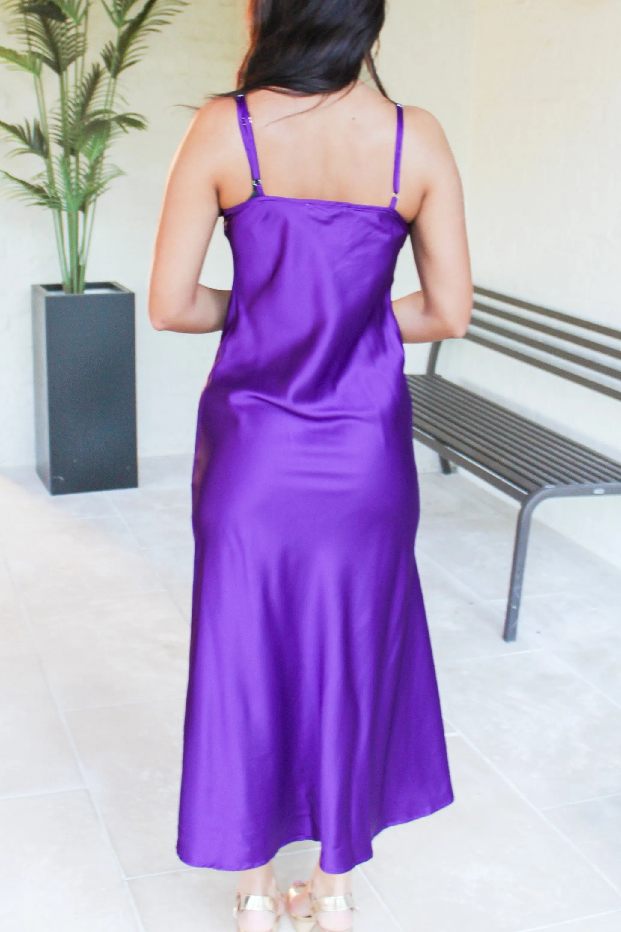 Distant Memories Satin Maxi Dress