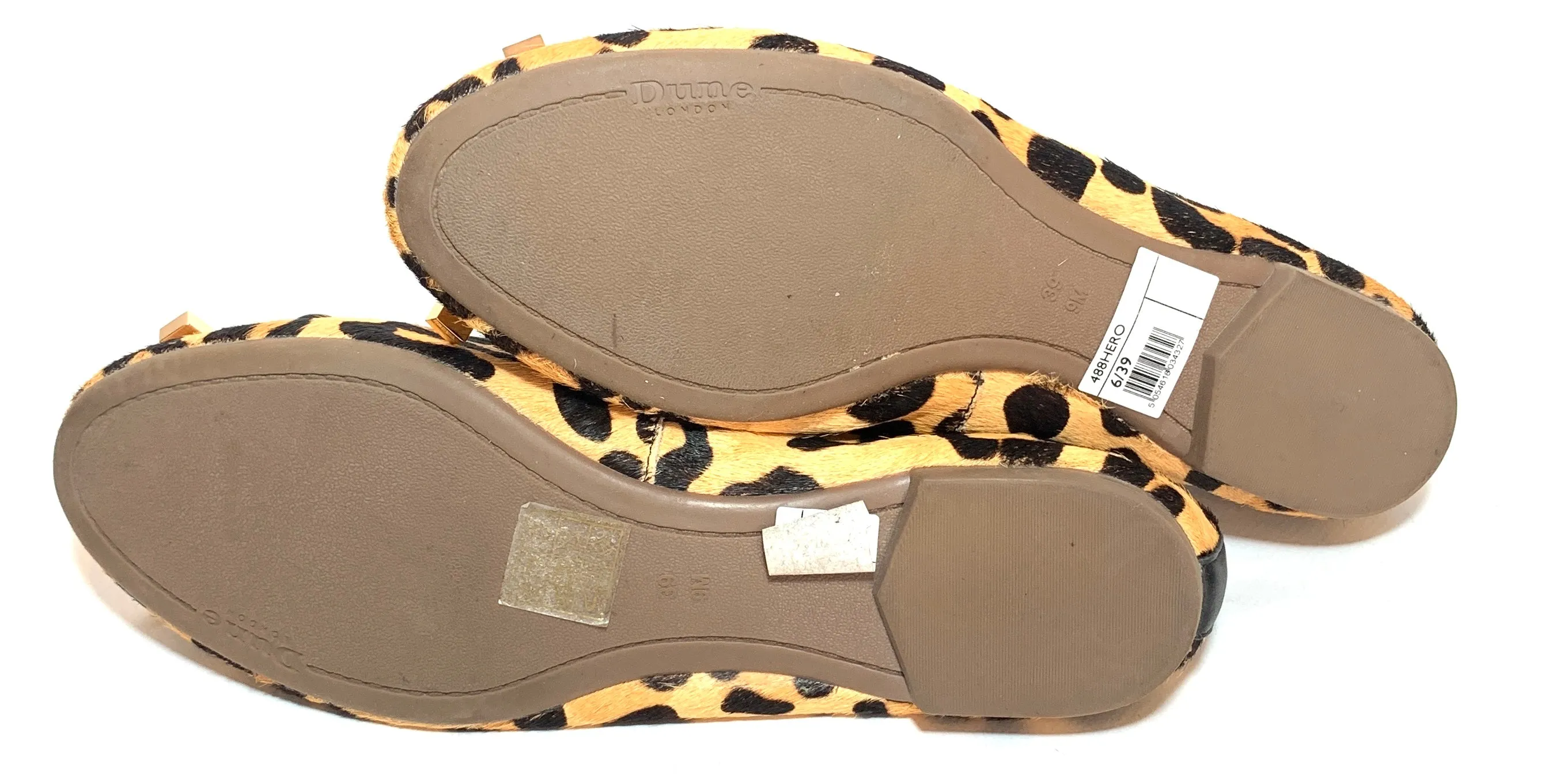 DUNE Cheetah Print 'Hero' Ballet Flats | Brand New |