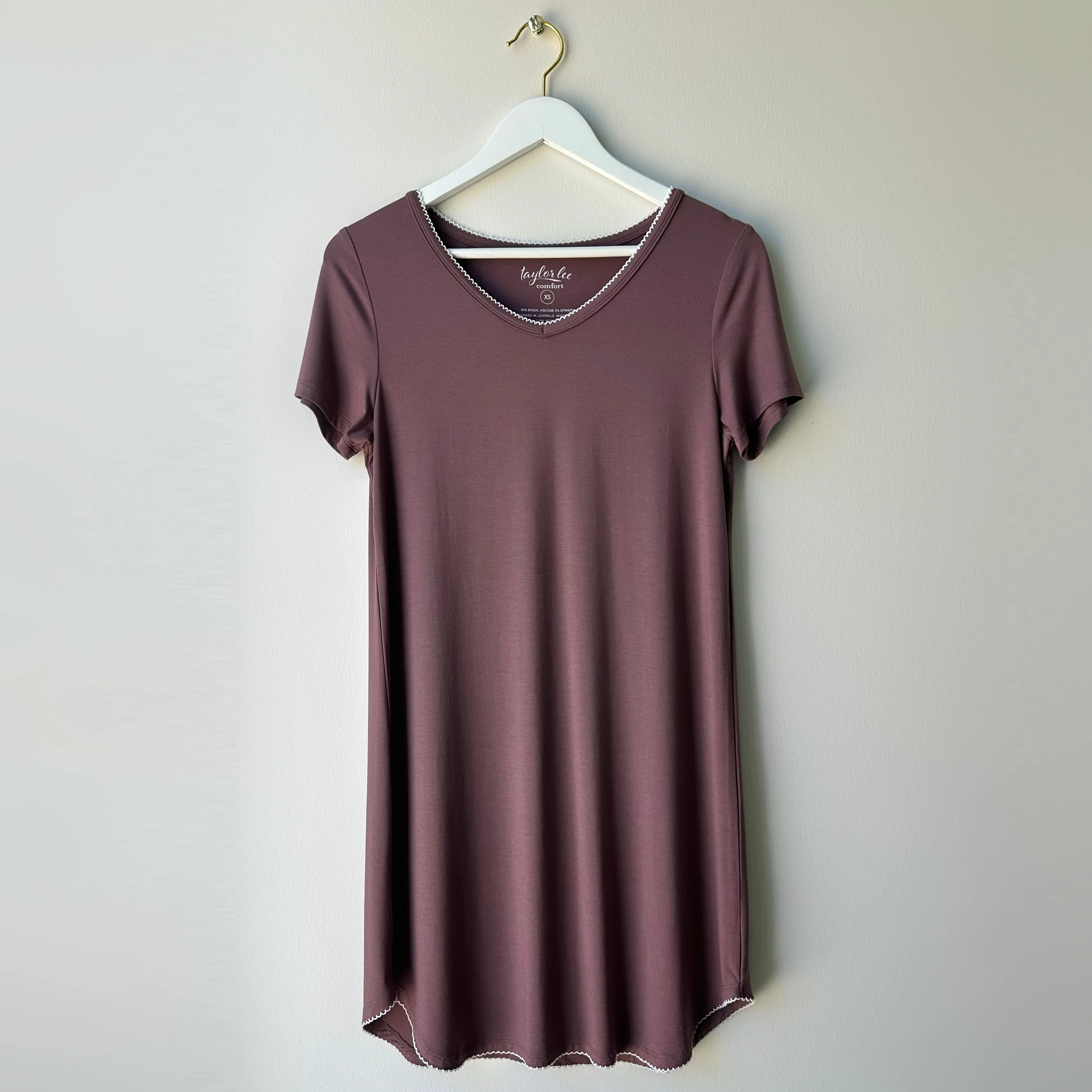 Emilee Bamboo Sleep Shirt Dress