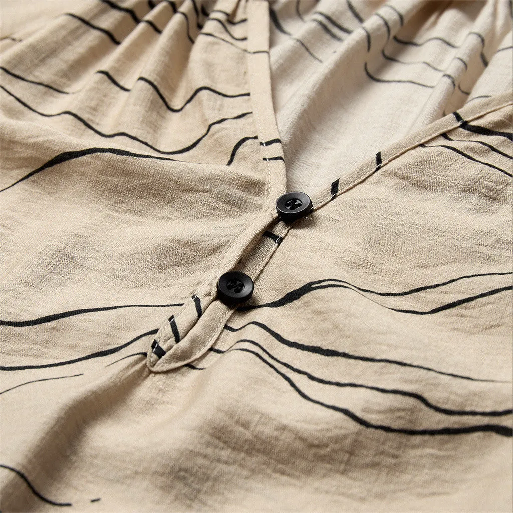 Evy maxi Dress / 100264 - Cream Graphic