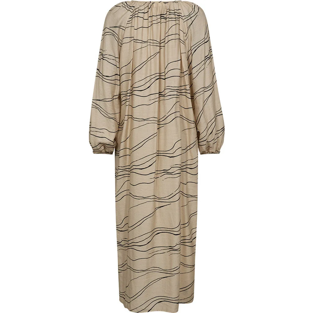 Evy maxi Dress / 100264 - Cream Graphic