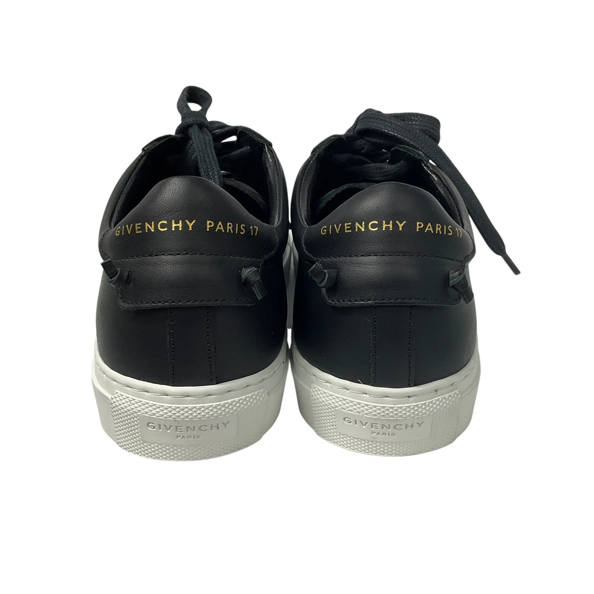 Givenchy Black Leather Low Top Sneakers