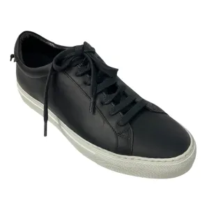 Givenchy Black Leather Low Top Sneakers
