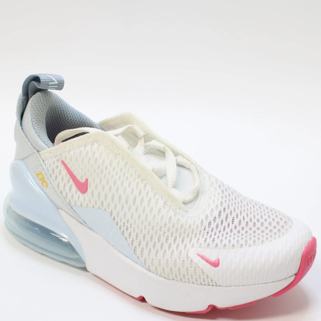 Kids Nike Air Max 270 Ps White Pinksicle Blue Tint Light Armory Blue Uk Size 11 Youth