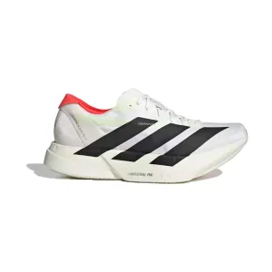 Men's Adios Pro 4 Running Shoe - Footwear white/core black/silver metallic - Regular (D)
