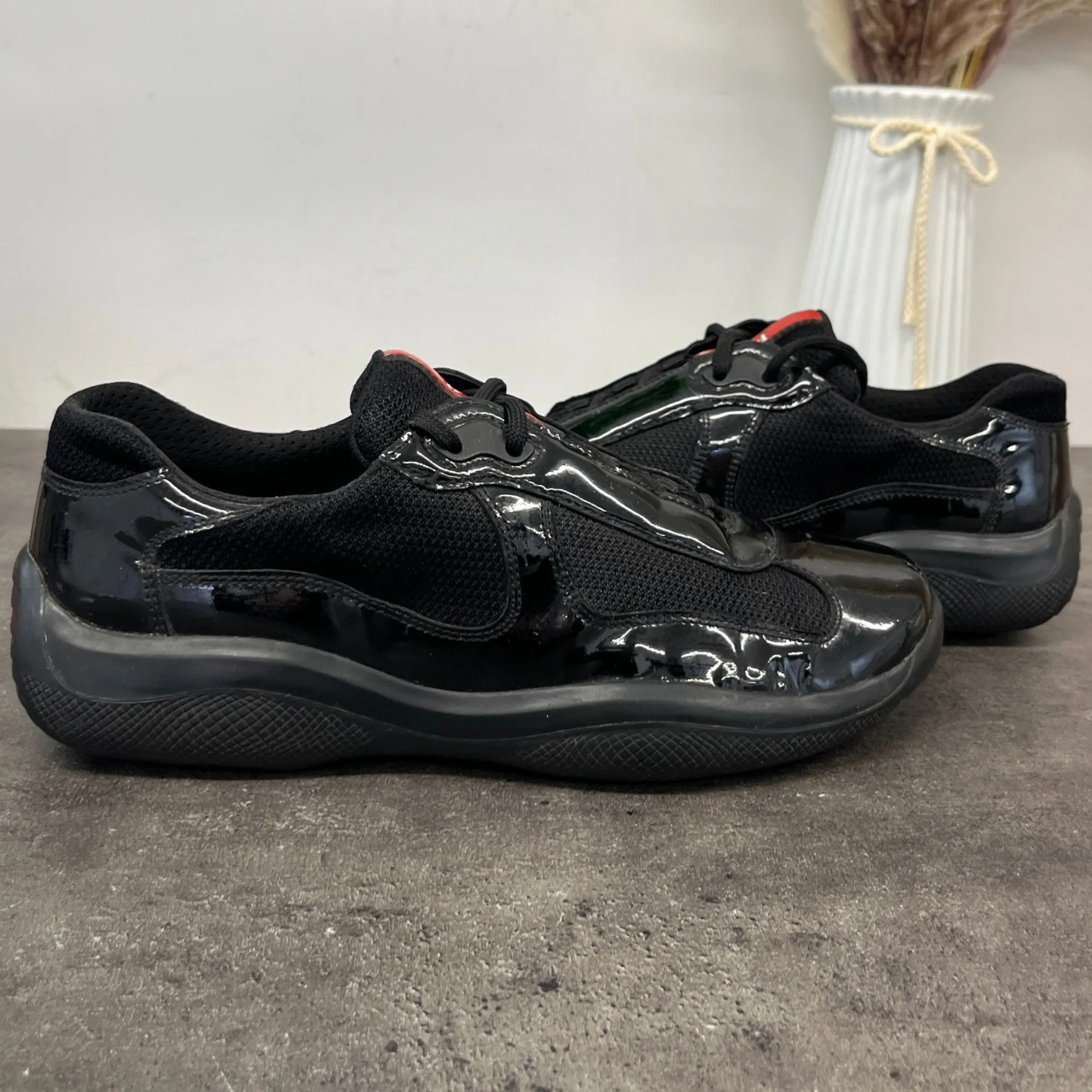 Men's Americas Cup Low Trainers Black Size EU 40 / UK 6
