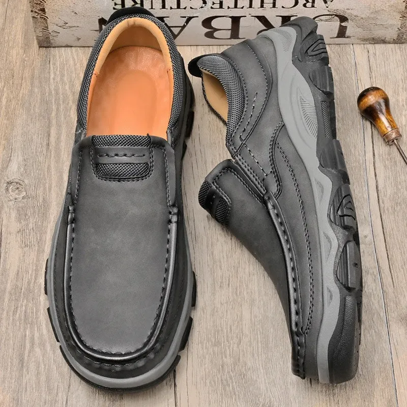 Men's Casual Trendy Slip-On PU Leather Loafers