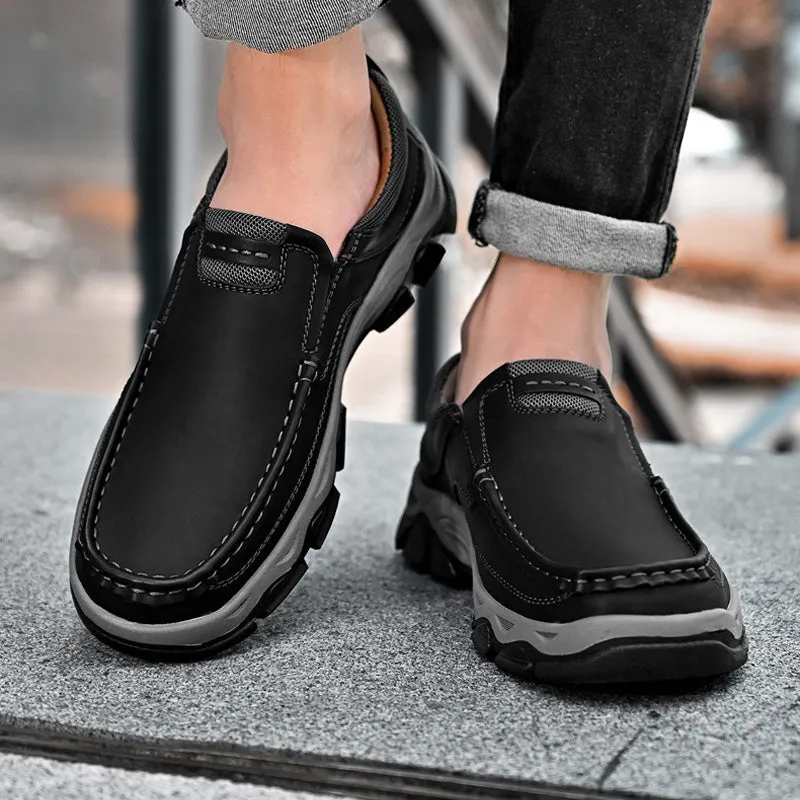 Men's Casual Trendy Slip-On PU Leather Loafers