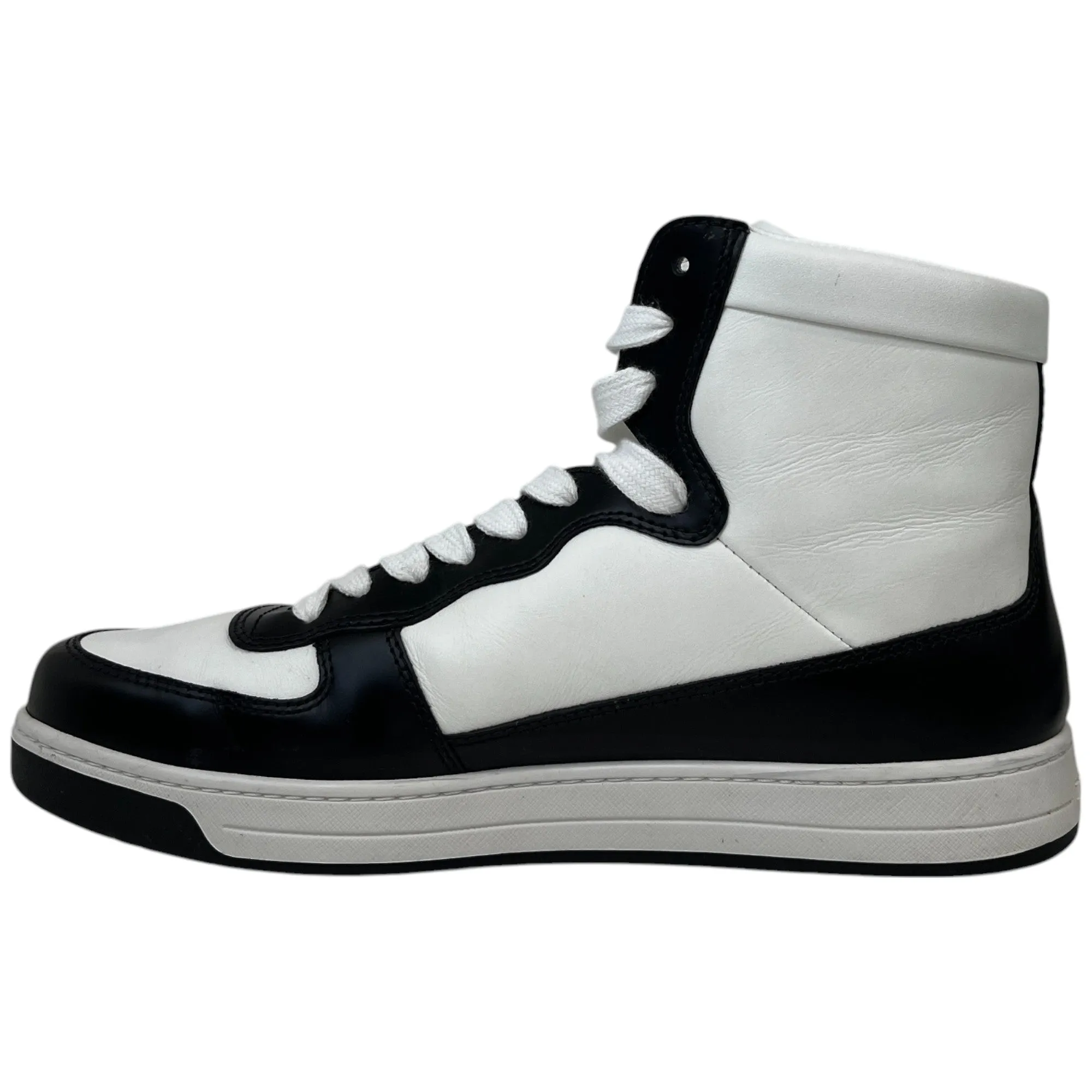 Men's Logo High Trainers White Size EU 42.5 / UK 8.5