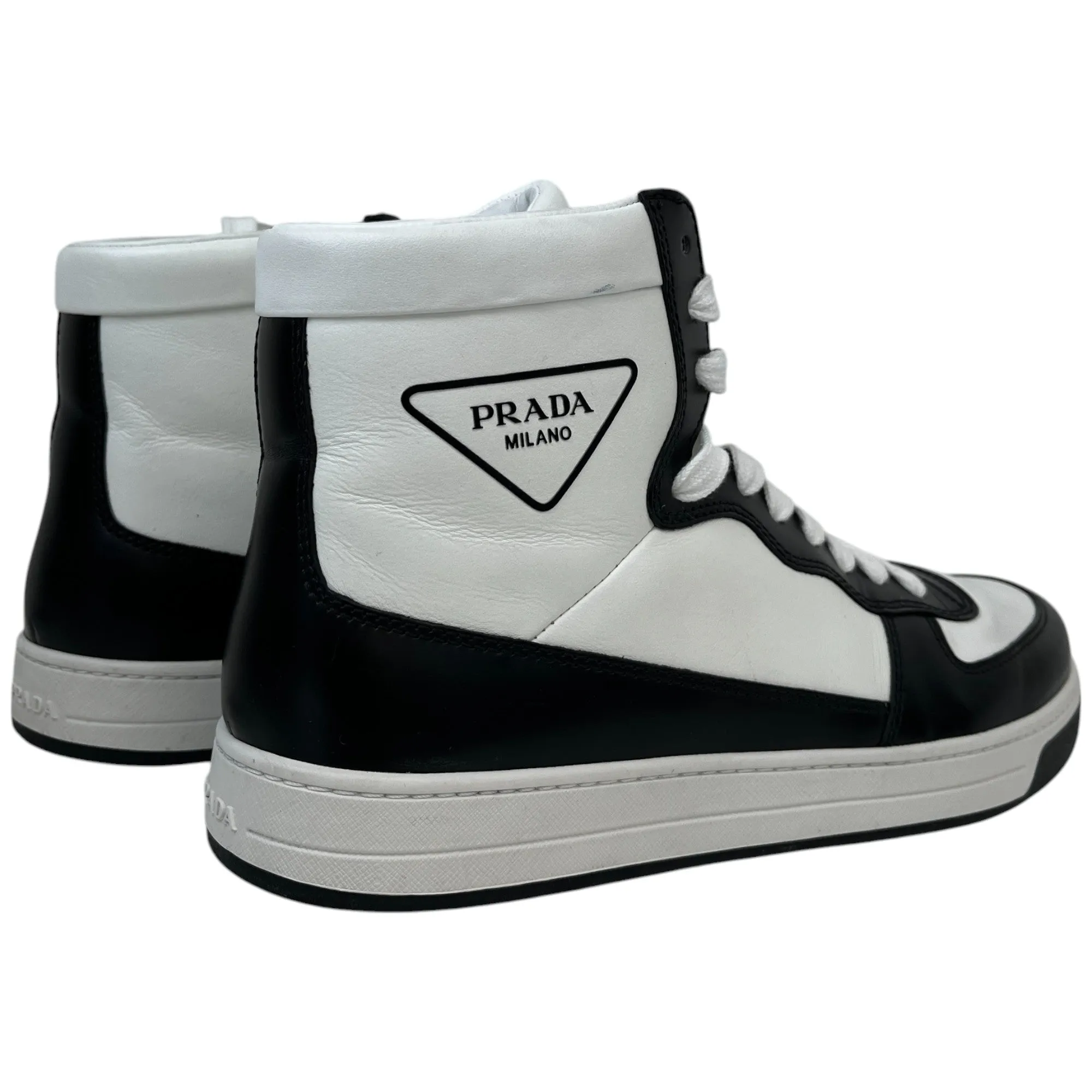 Men's Logo High Trainers White Size EU 42.5 / UK 8.5