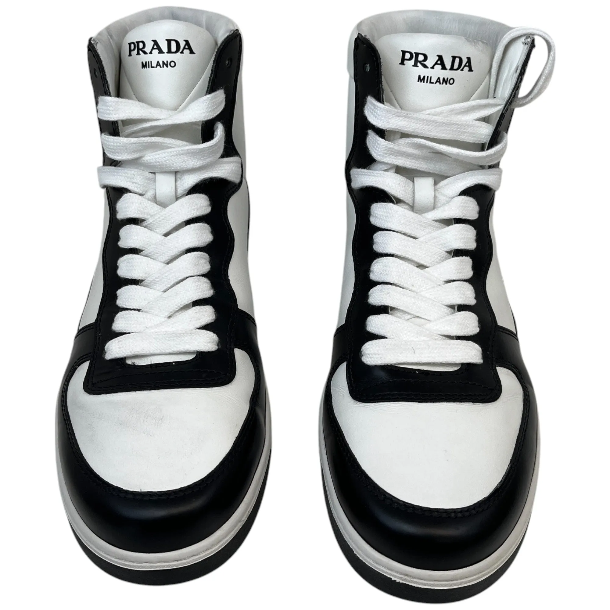 Men's Logo High Trainers White Size EU 42.5 / UK 8.5