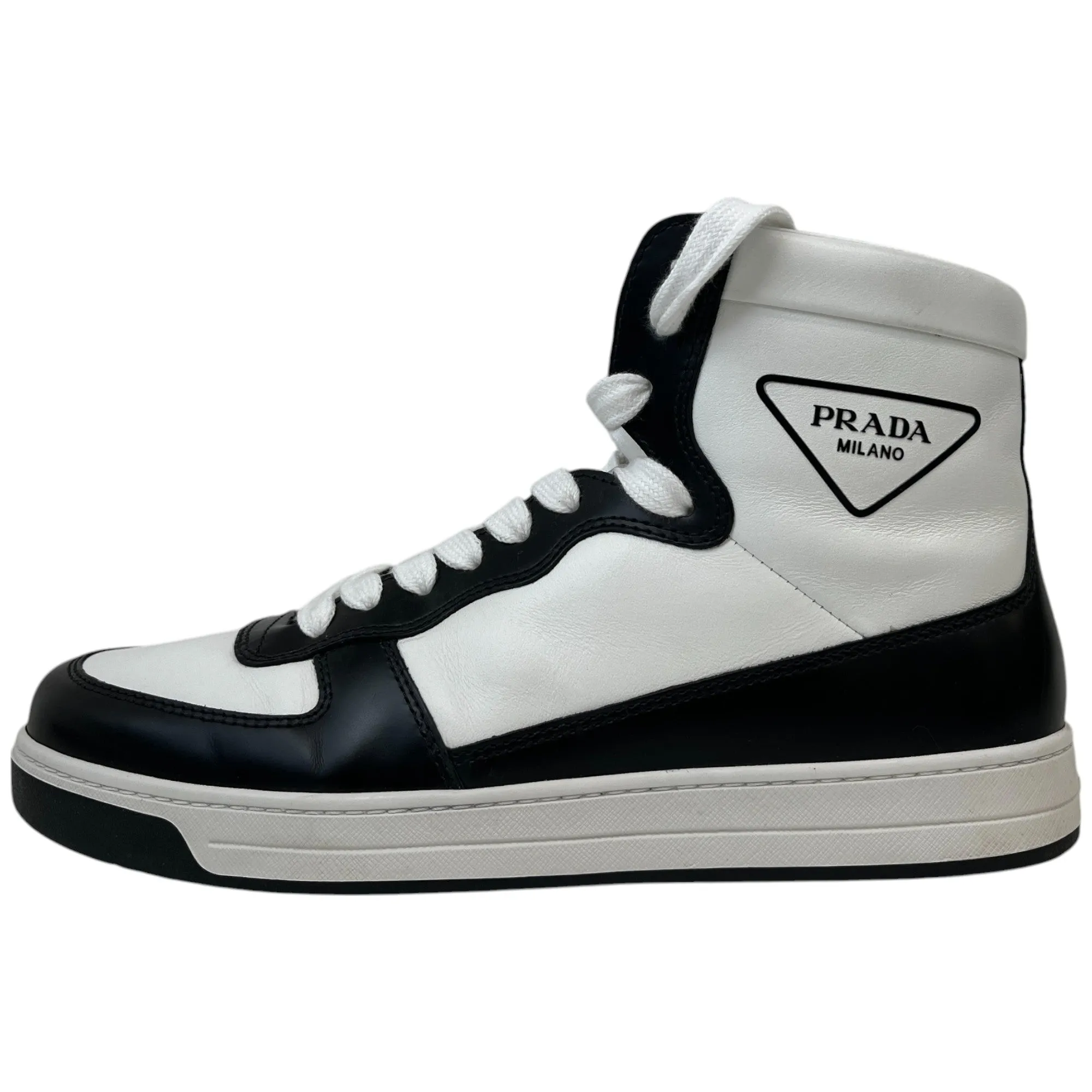Men's Logo High Trainers White Size EU 42.5 / UK 8.5