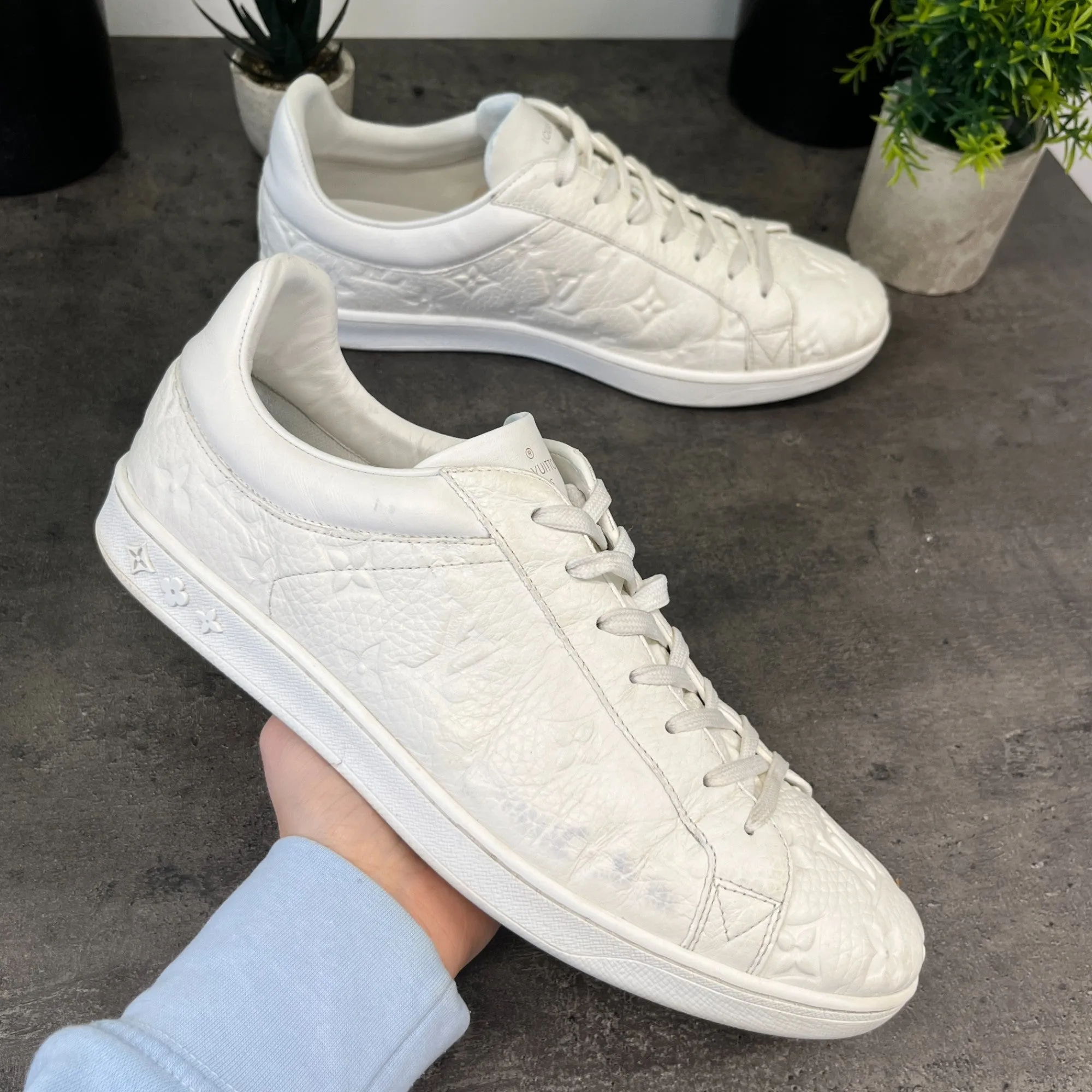 Men's Luxembourg Low Trainers White Size EU 42 / UK 8