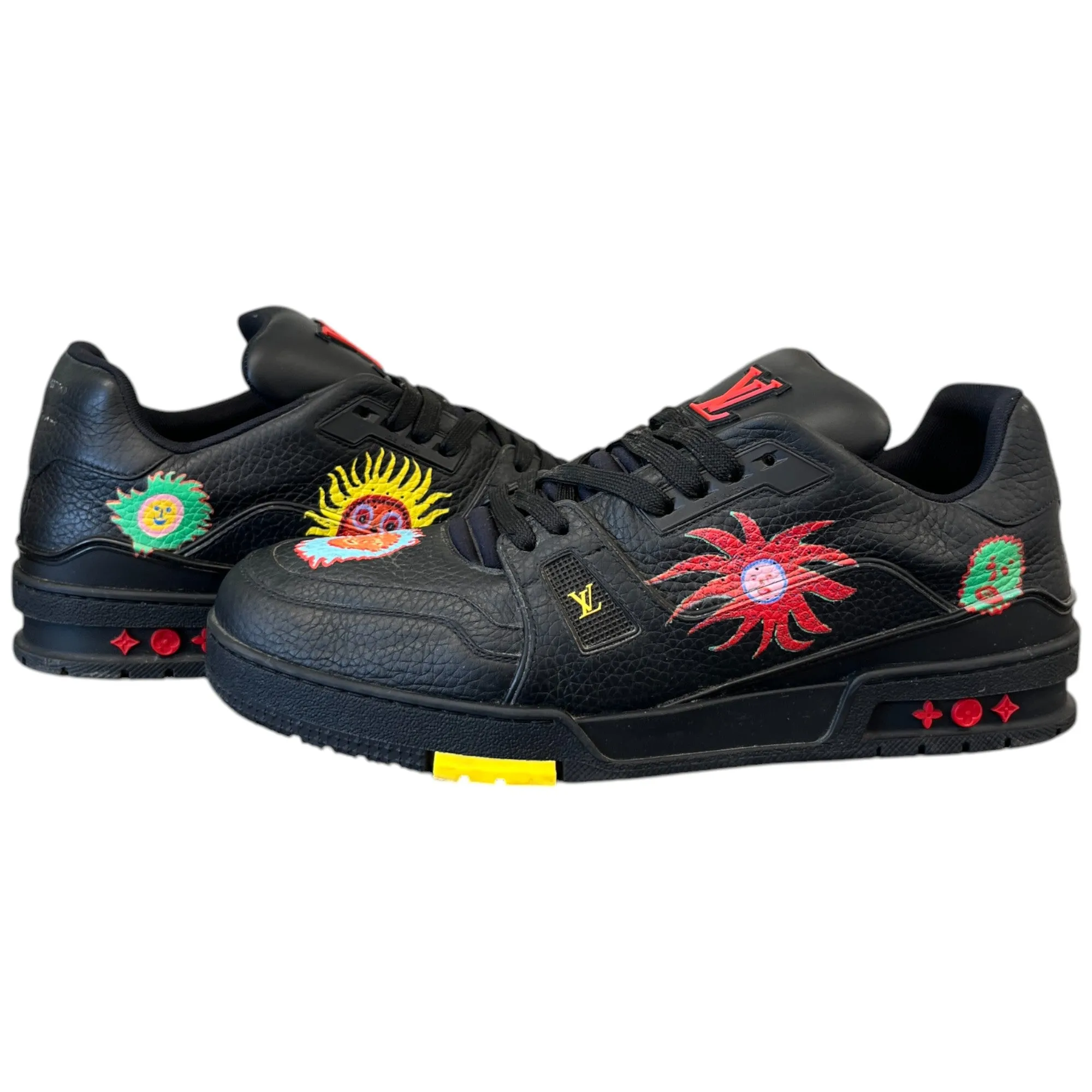 Men's Lv X Yayoi Kusama Low Trainers Black Size EU 44 / UK 10