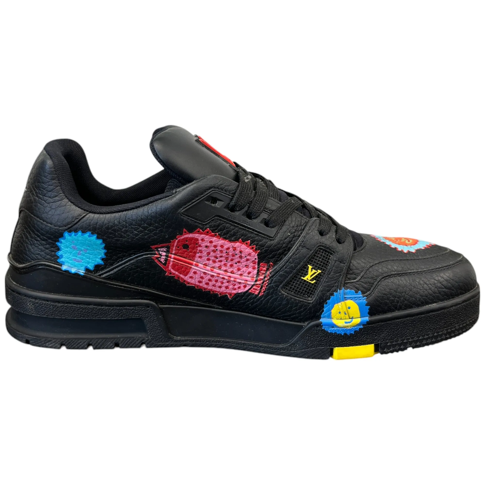 Men's Lv X Yayoi Kusama Low Trainers Black Size EU 44 / UK 10