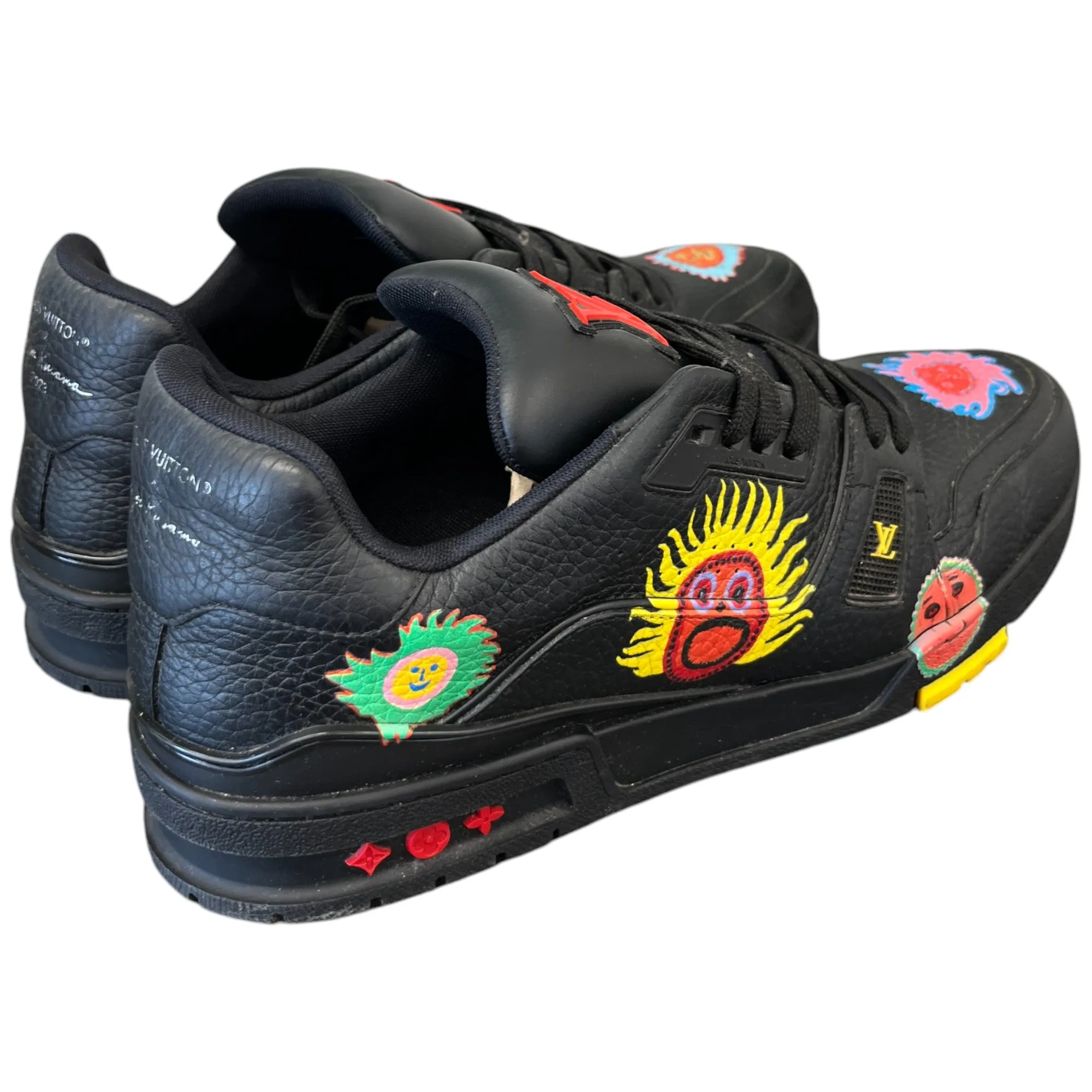 Men's Lv X Yayoi Kusama Low Trainers Black Size EU 44 / UK 10