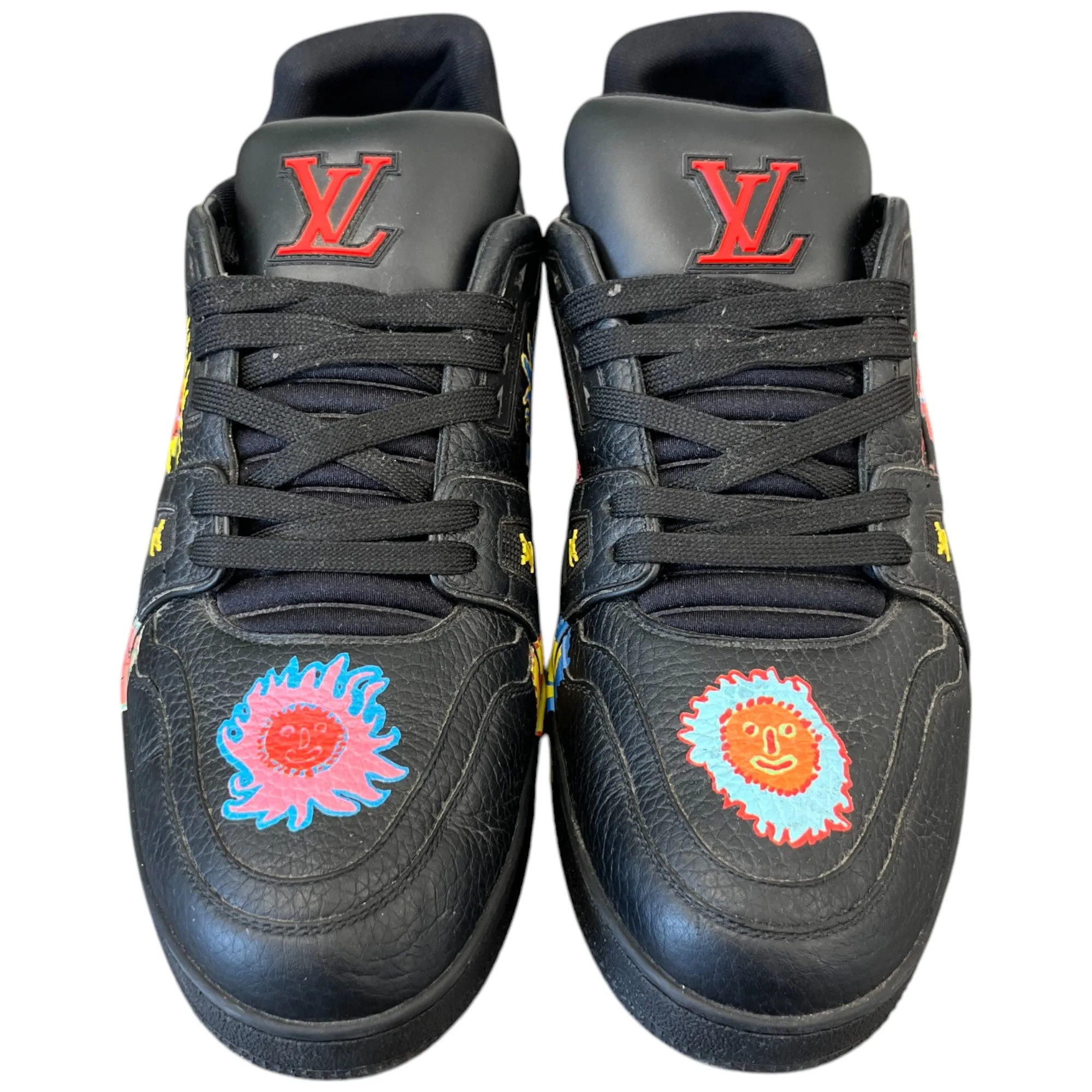 Men's Lv X Yayoi Kusama Low Trainers Black Size EU 44 / UK 10