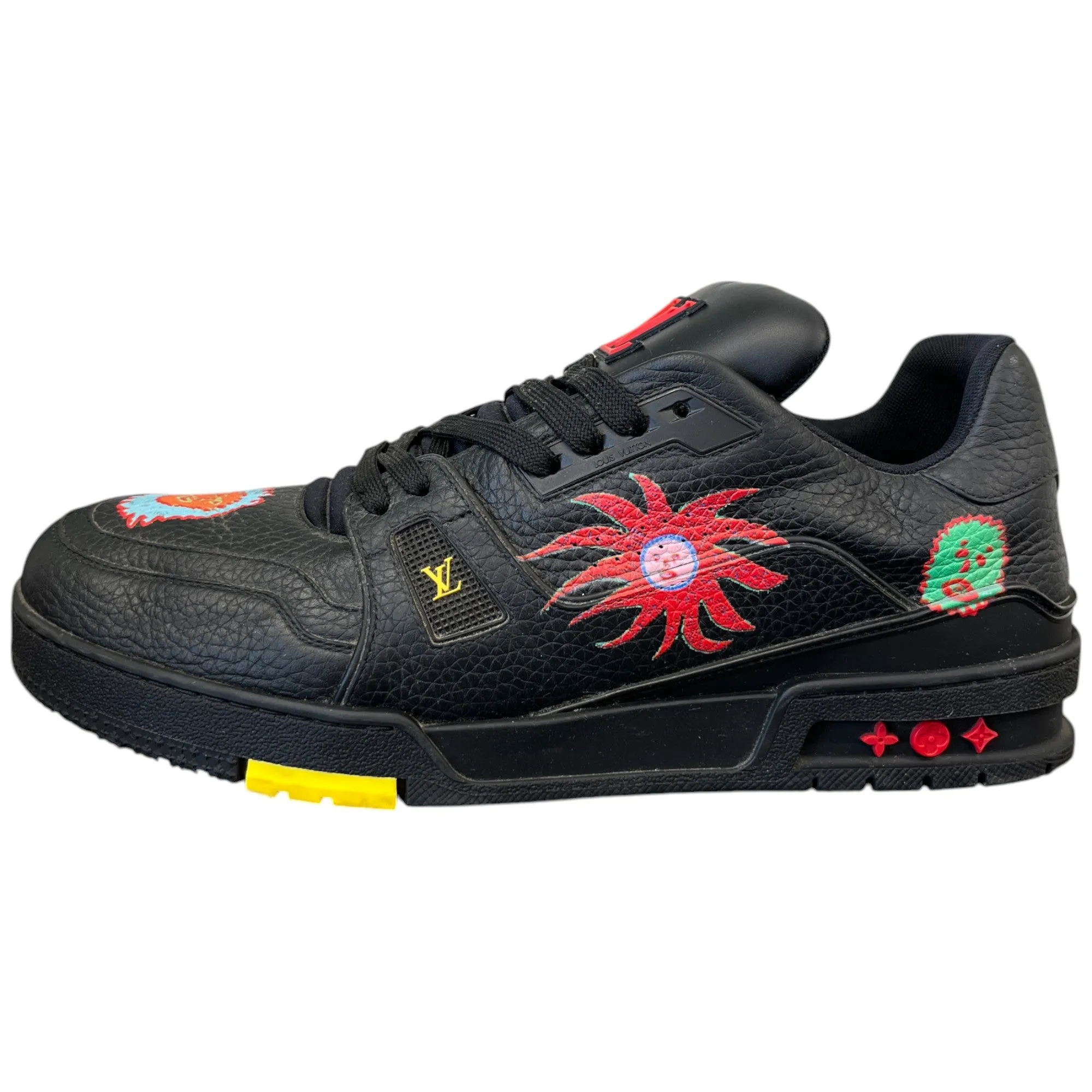 Men's Lv X Yayoi Kusama Low Trainers Black Size EU 44 / UK 10