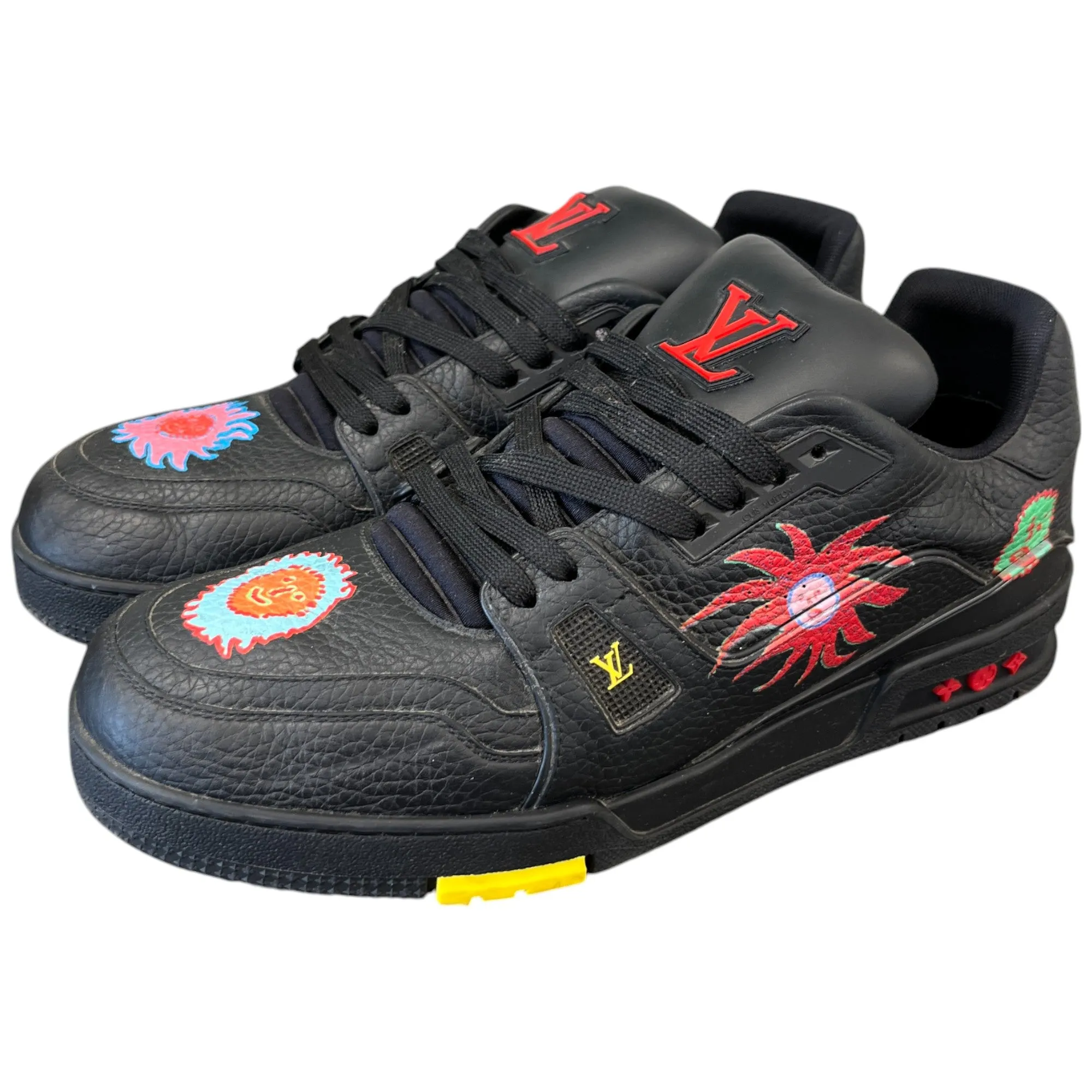 Men's Lv X Yayoi Kusama Low Trainers Black Size EU 44 / UK 10