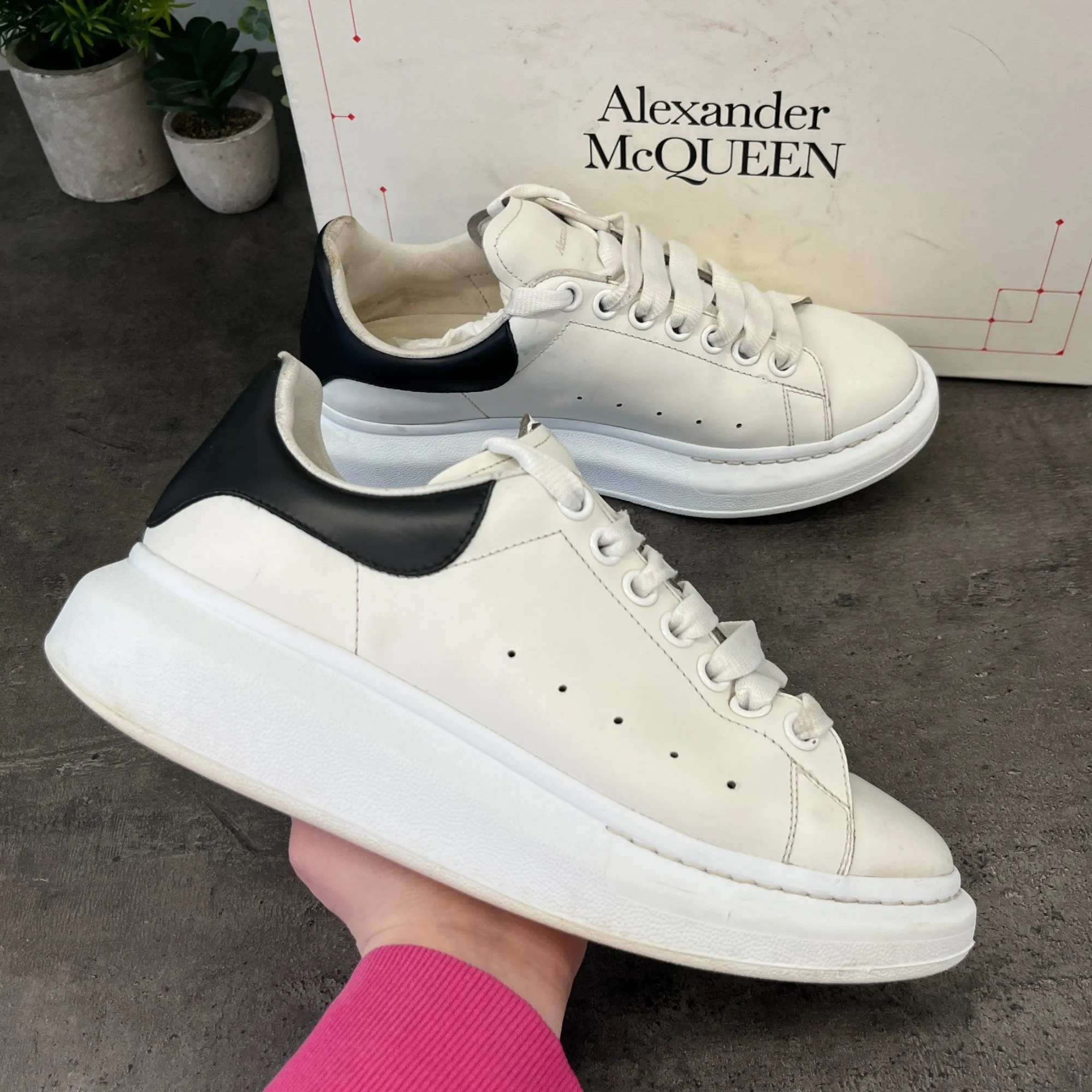 Men's Oversized Low Trainers White Size EU 39 / UK 5