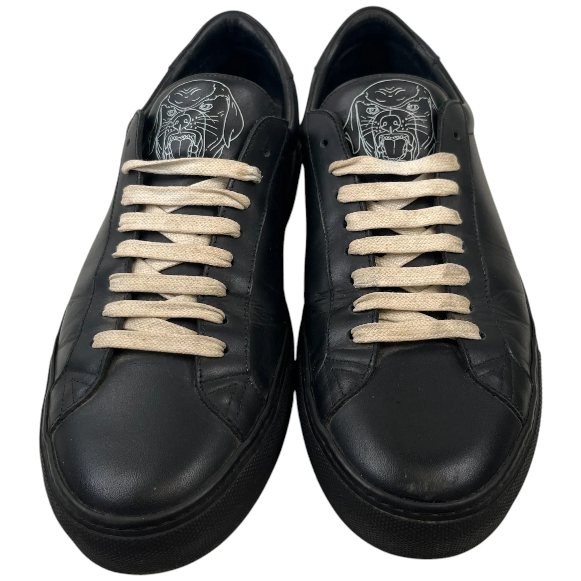 Men's Rottweiler Logo Low Trainers Black Size EU 41 / UK 7