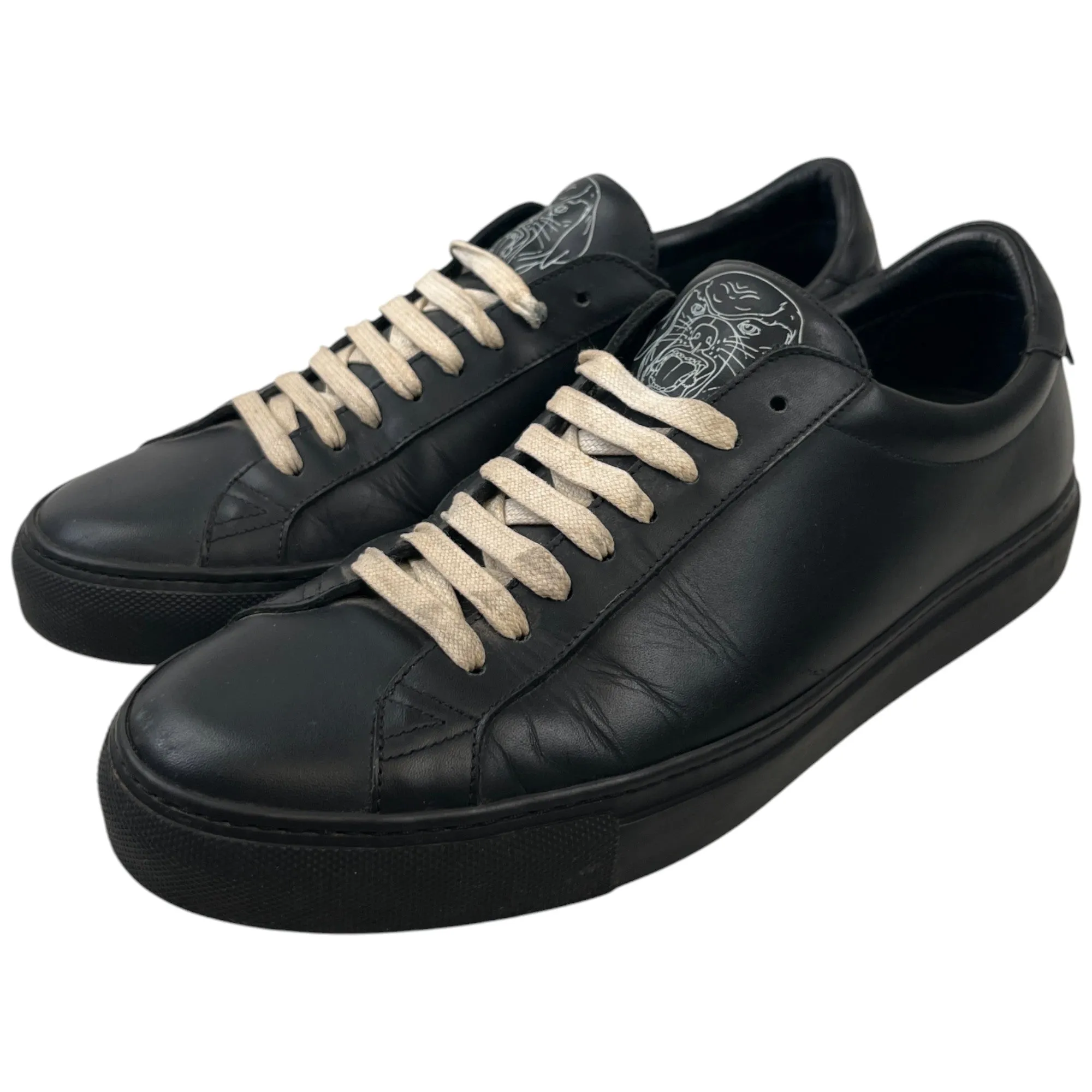 Men's Rottweiler Logo Low Trainers Black Size EU 41 / UK 7