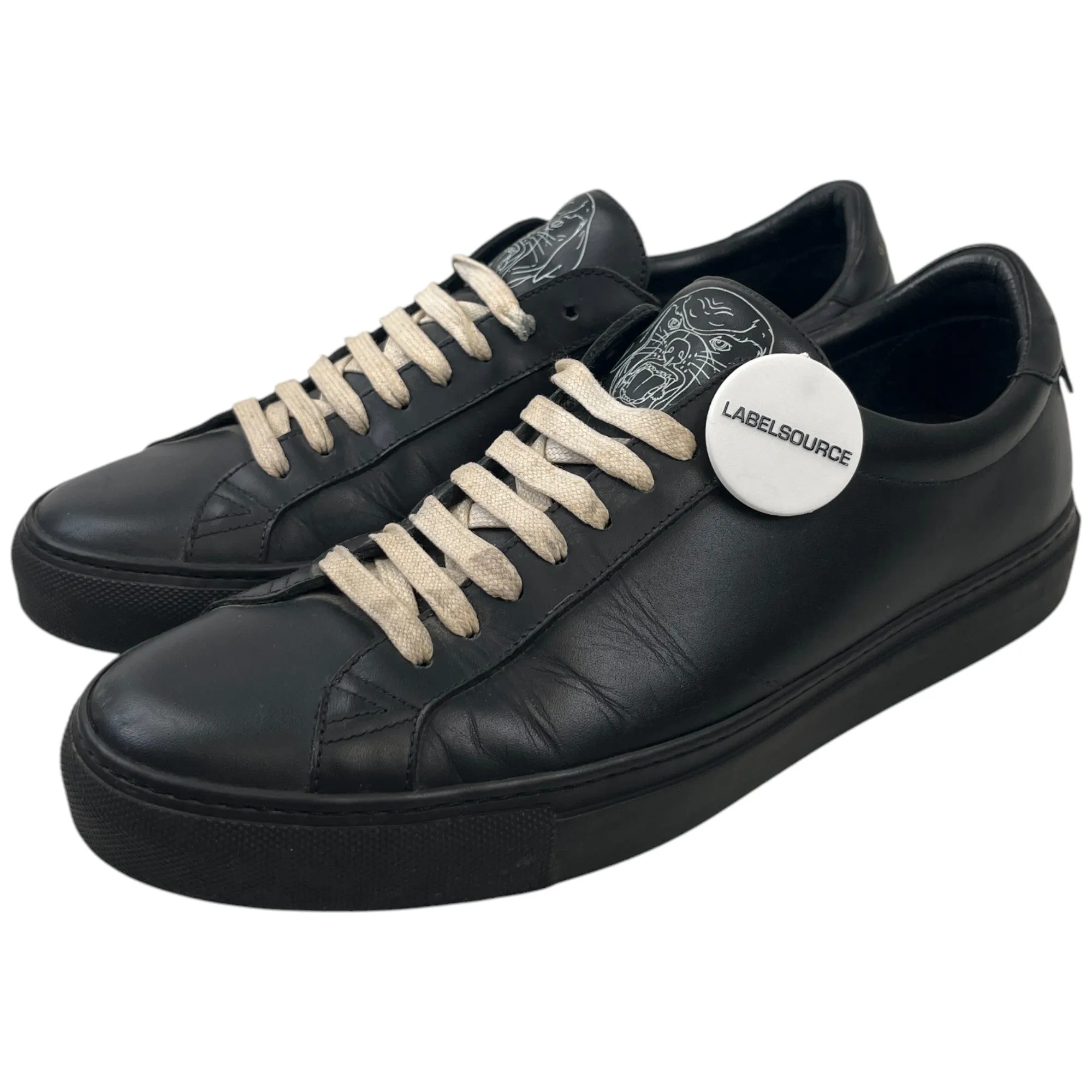 Men's Rottweiler Logo Low Trainers Black Size EU 41 / UK 7