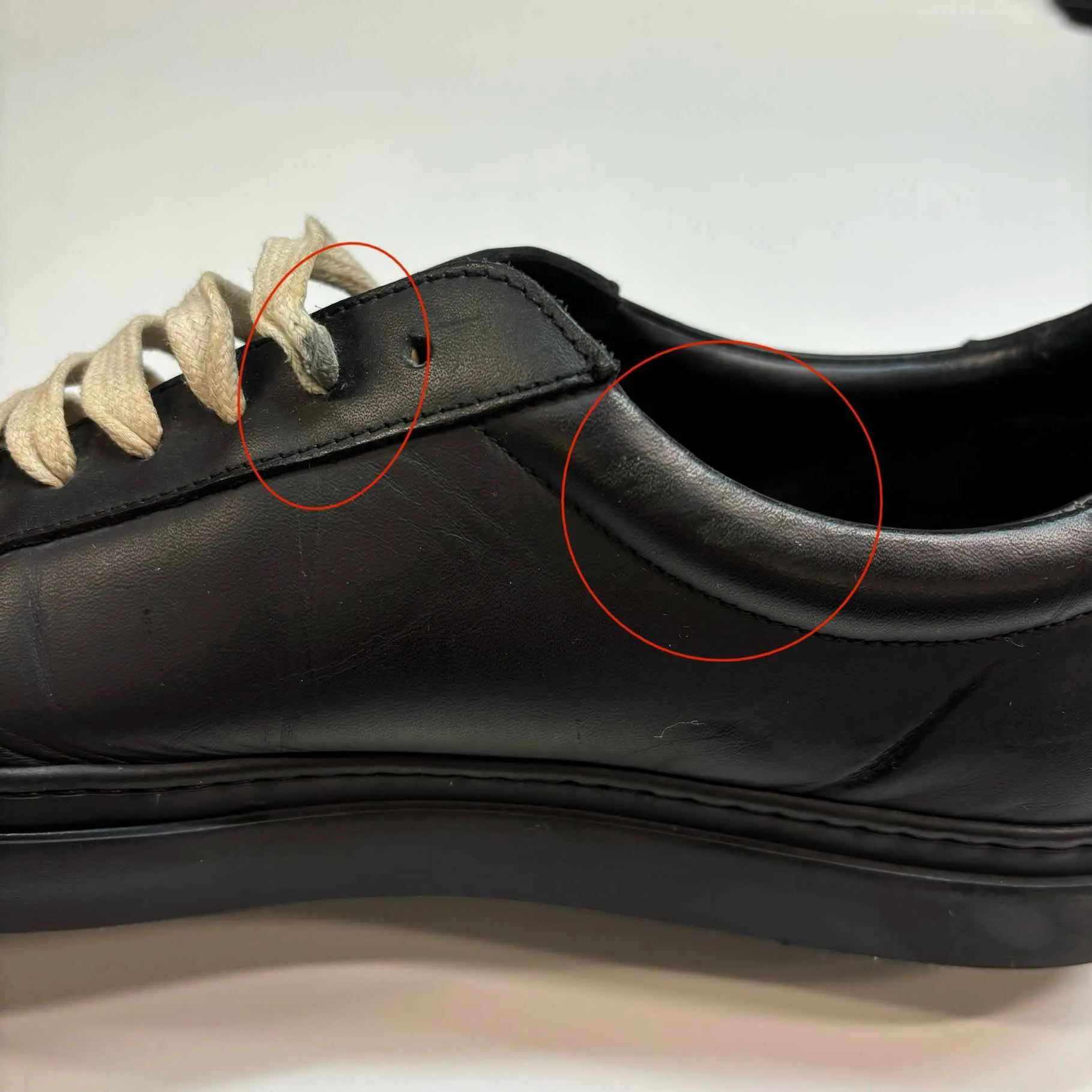 Men's Rottweiler Logo Low Trainers Black Size EU 41 / UK 7