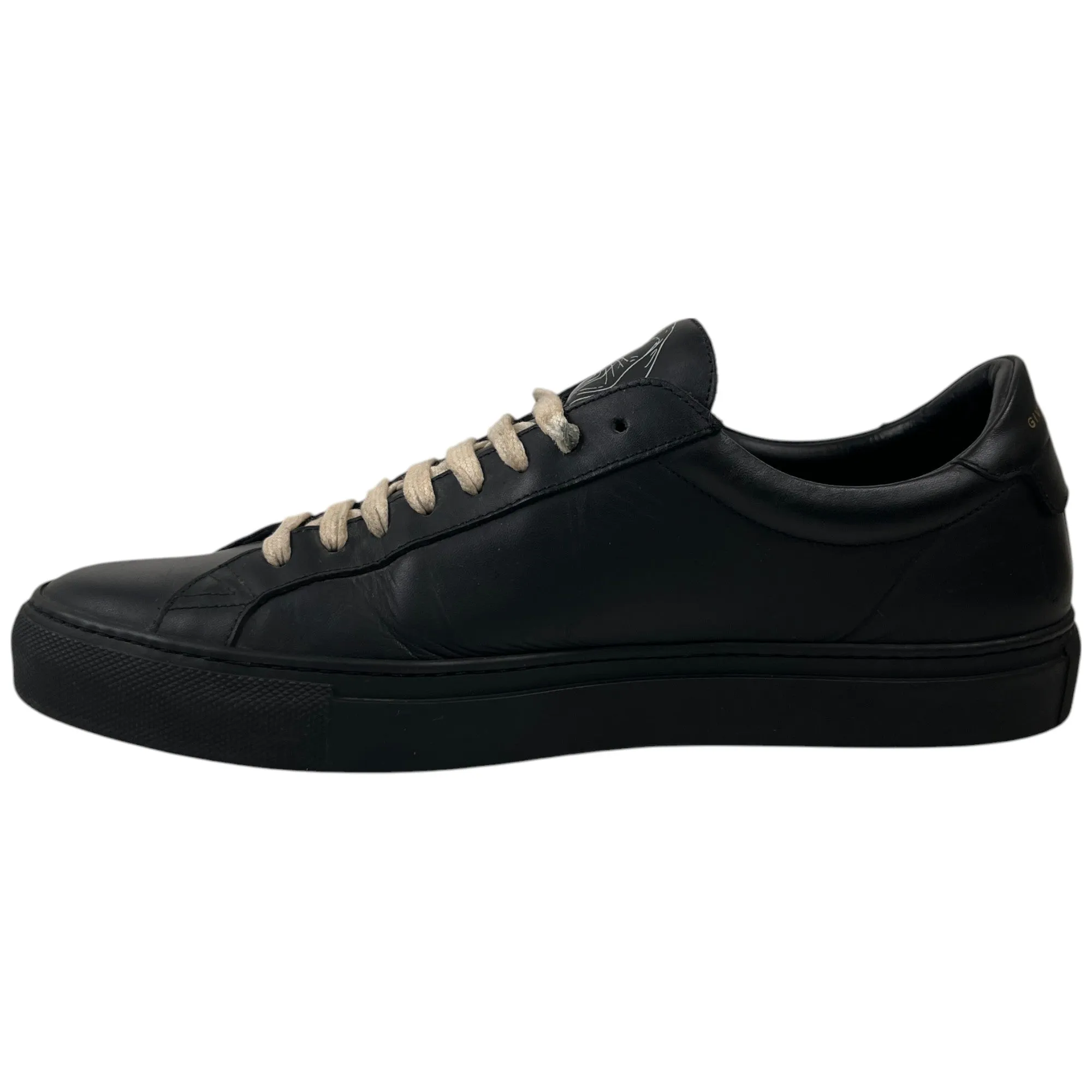 Men's Rottweiler Logo Low Trainers Black Size EU 41 / UK 7