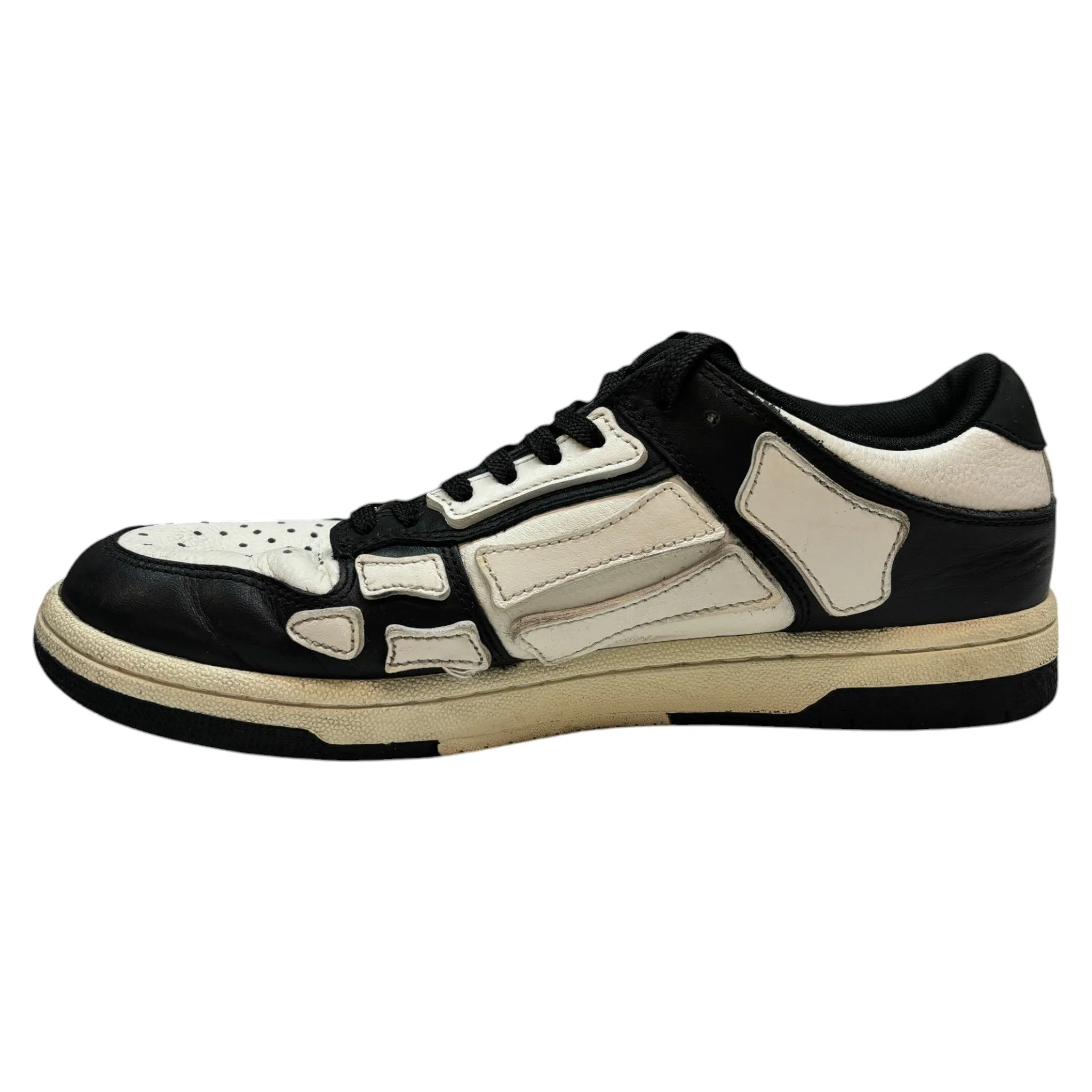 Men's Skeleton Top Low Trainers Black Size EU 41 / UK 7