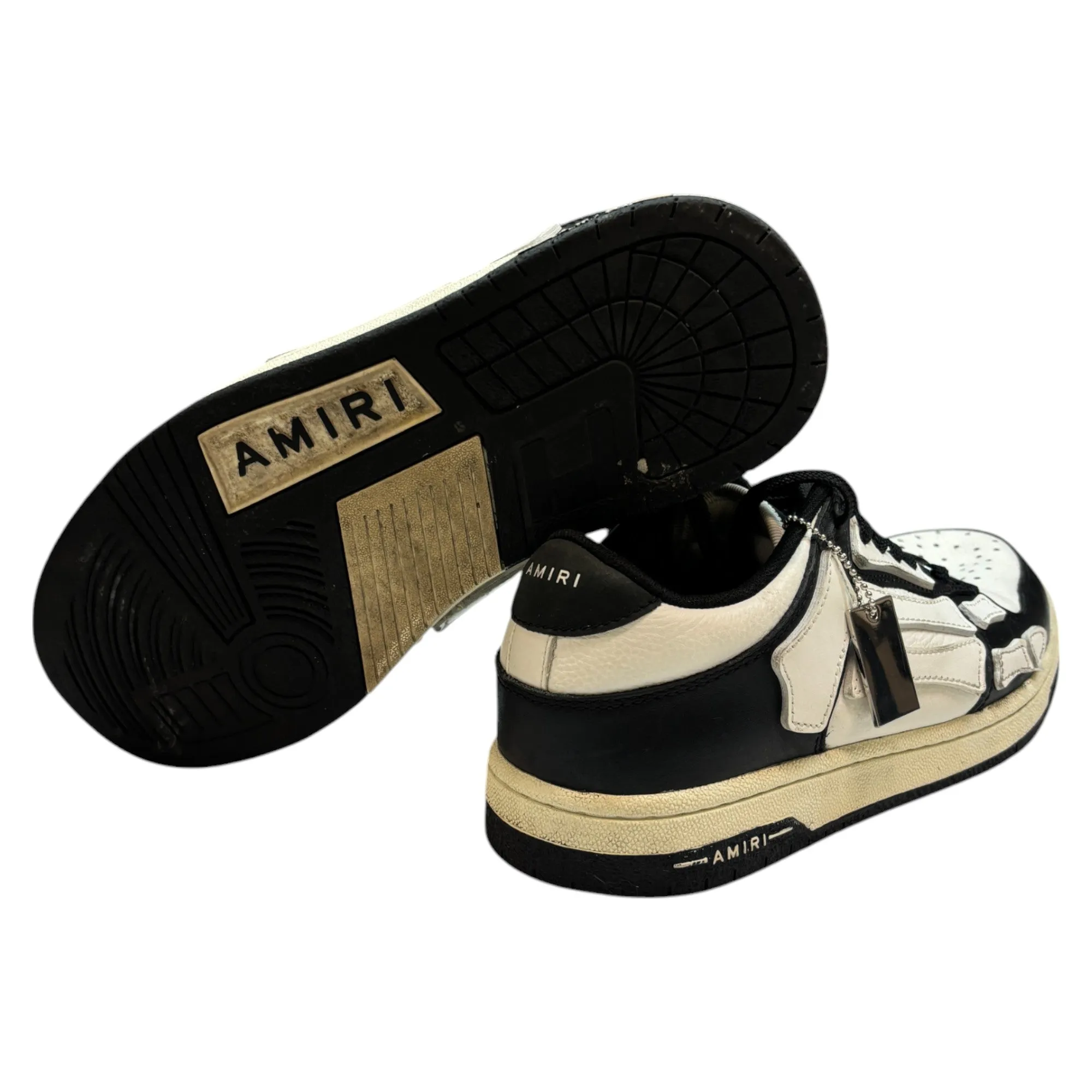 Men's Skeleton Top Low Trainers Black Size EU 41 / UK 7