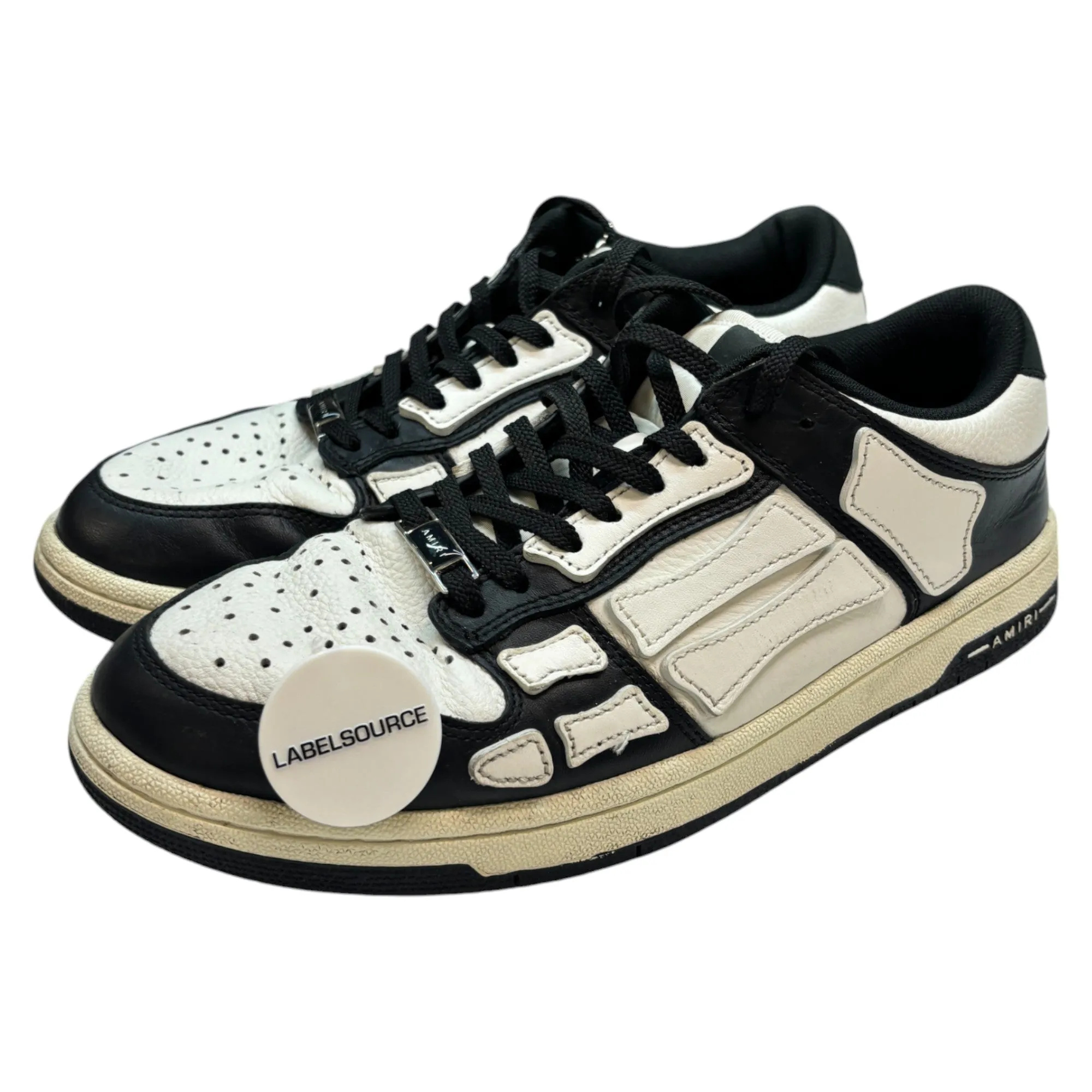 Men's Skeleton Top Low Trainers Black Size EU 41 / UK 7