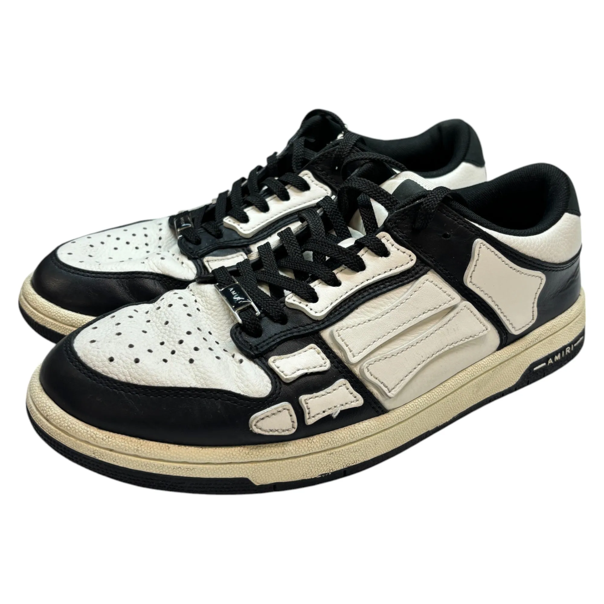 Men's Skeleton Top Low Trainers Black Size EU 41 / UK 7