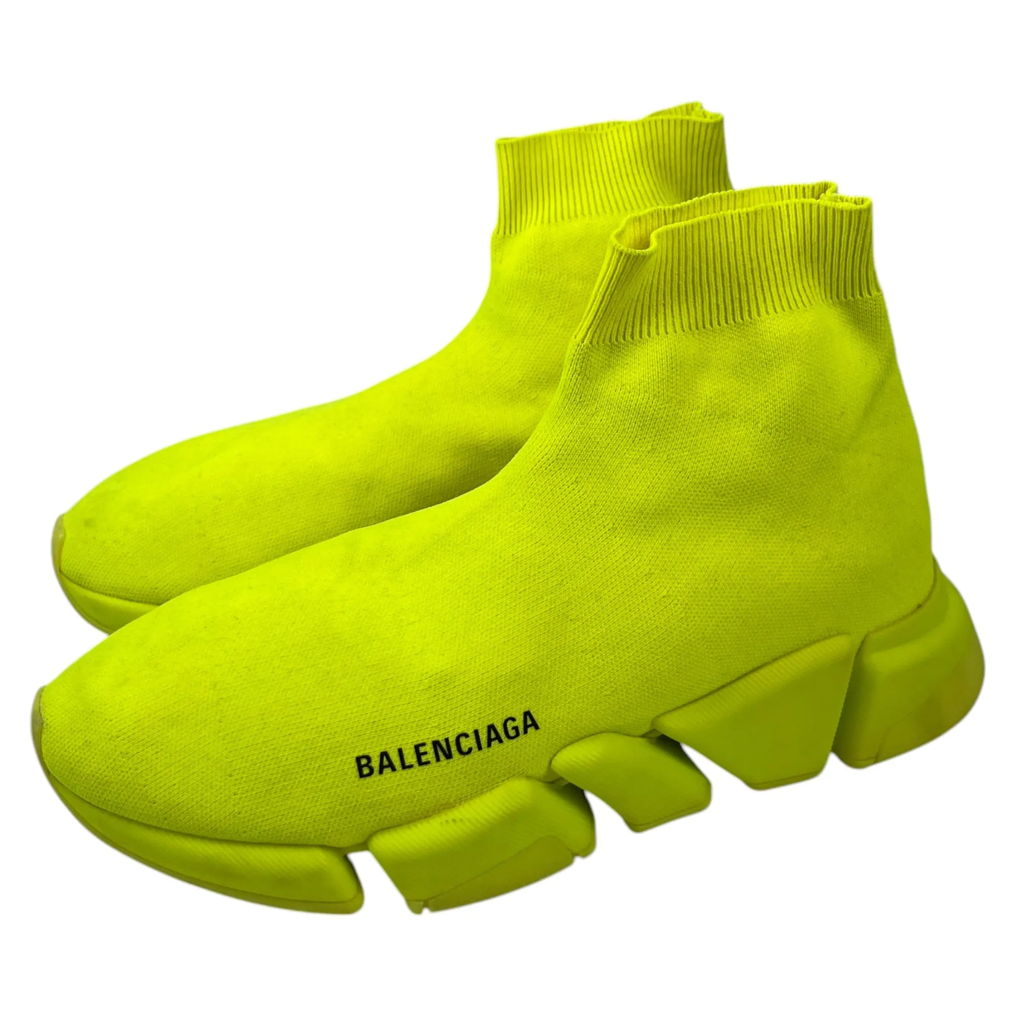 Men's Speed Sock High Trainers Yellow Size EU 41 / UK 7
