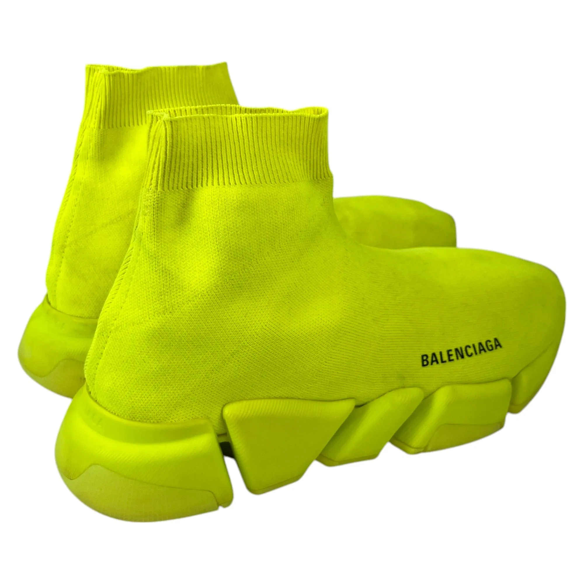 Men's Speed Sock High Trainers Yellow Size EU 41 / UK 7