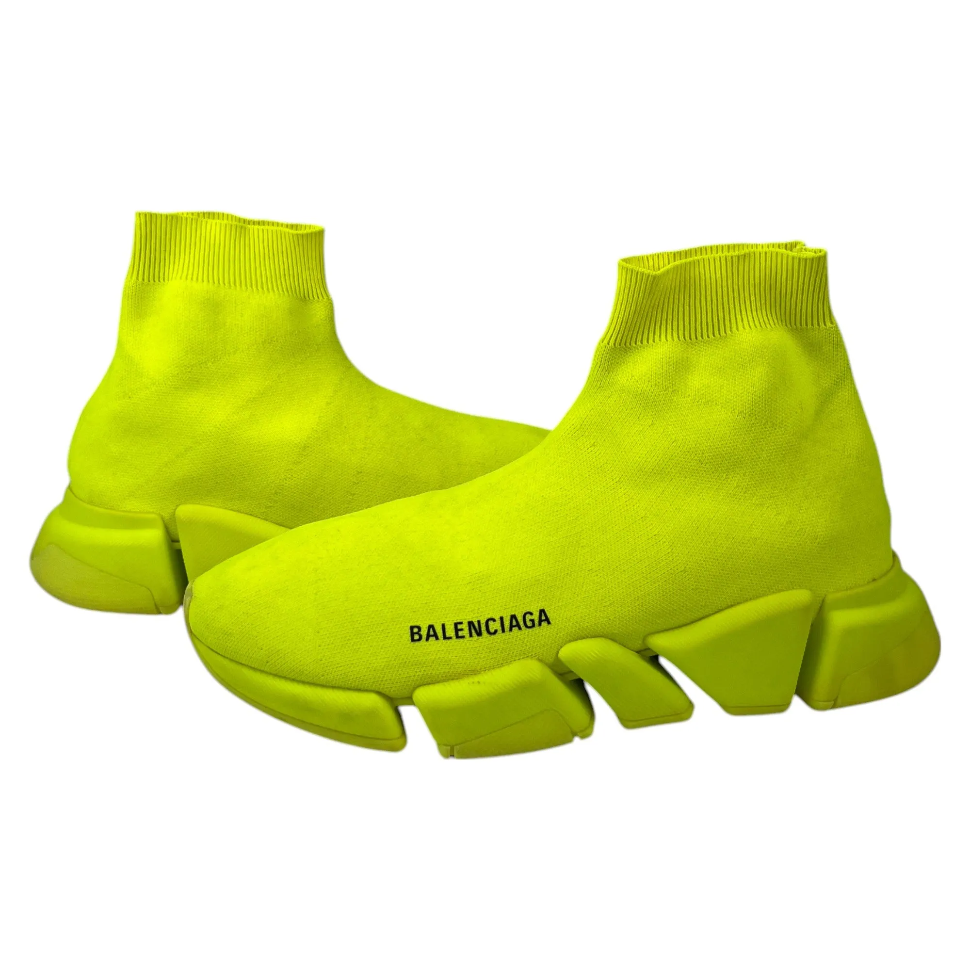 Men's Speed Sock High Trainers Yellow Size EU 41 / UK 7