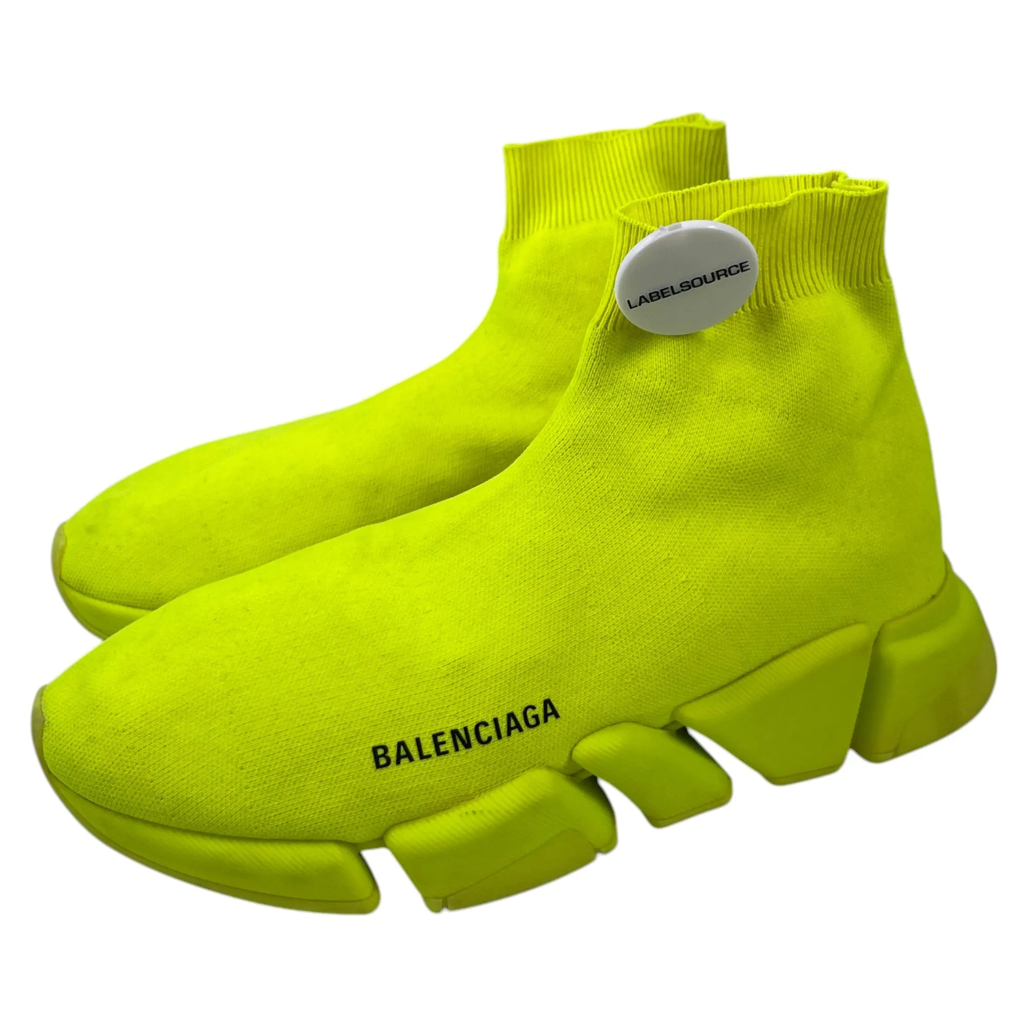 Men's Speed Sock High Trainers Yellow Size EU 41 / UK 7