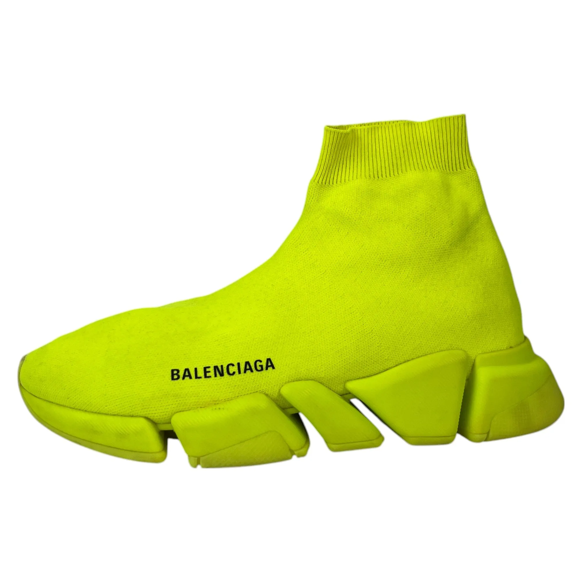 Men's Speed Sock High Trainers Yellow Size EU 41 / UK 7