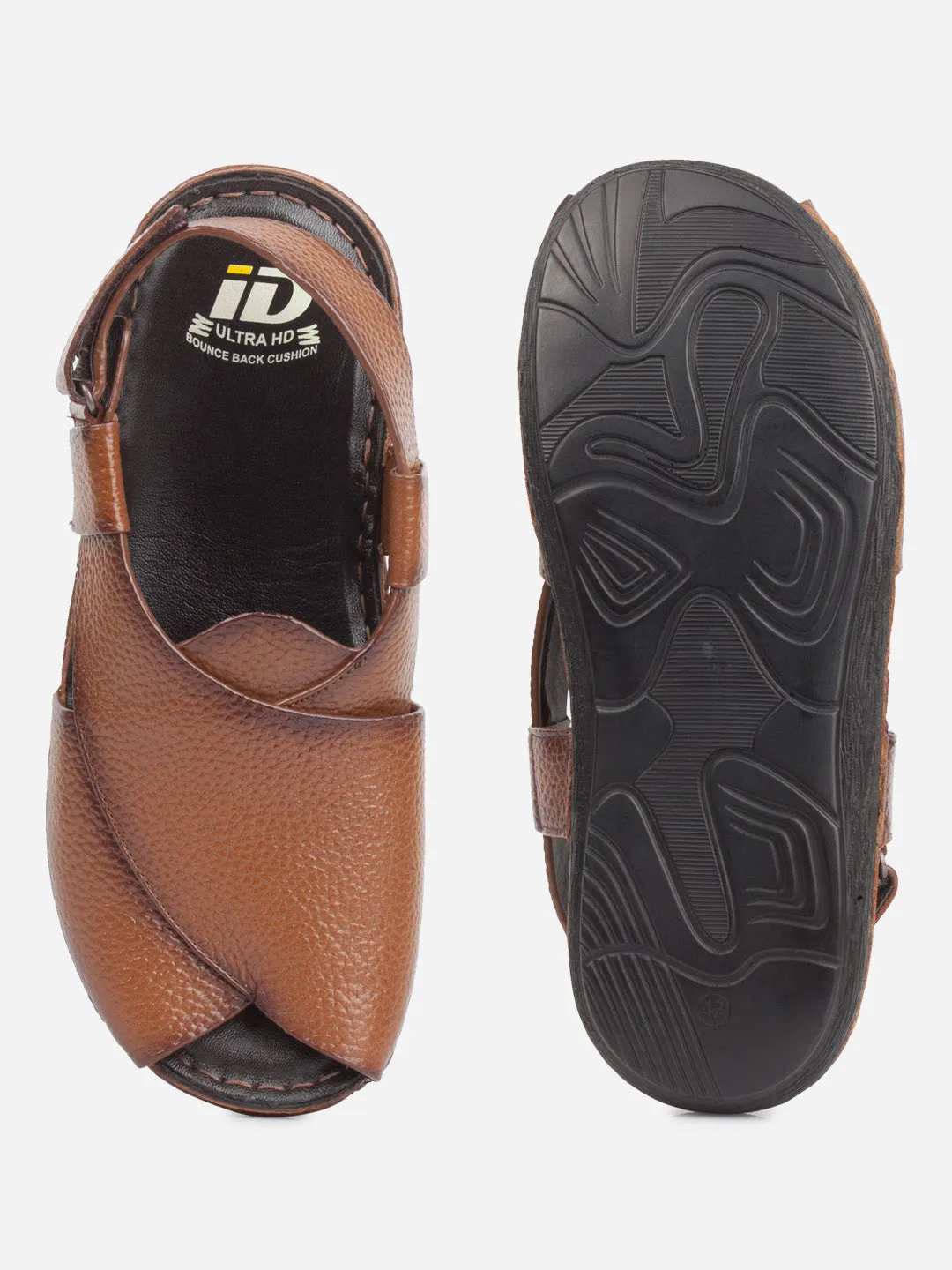 Men's Tan Comfort-fit Smart Casual Sandal (ID4235)
