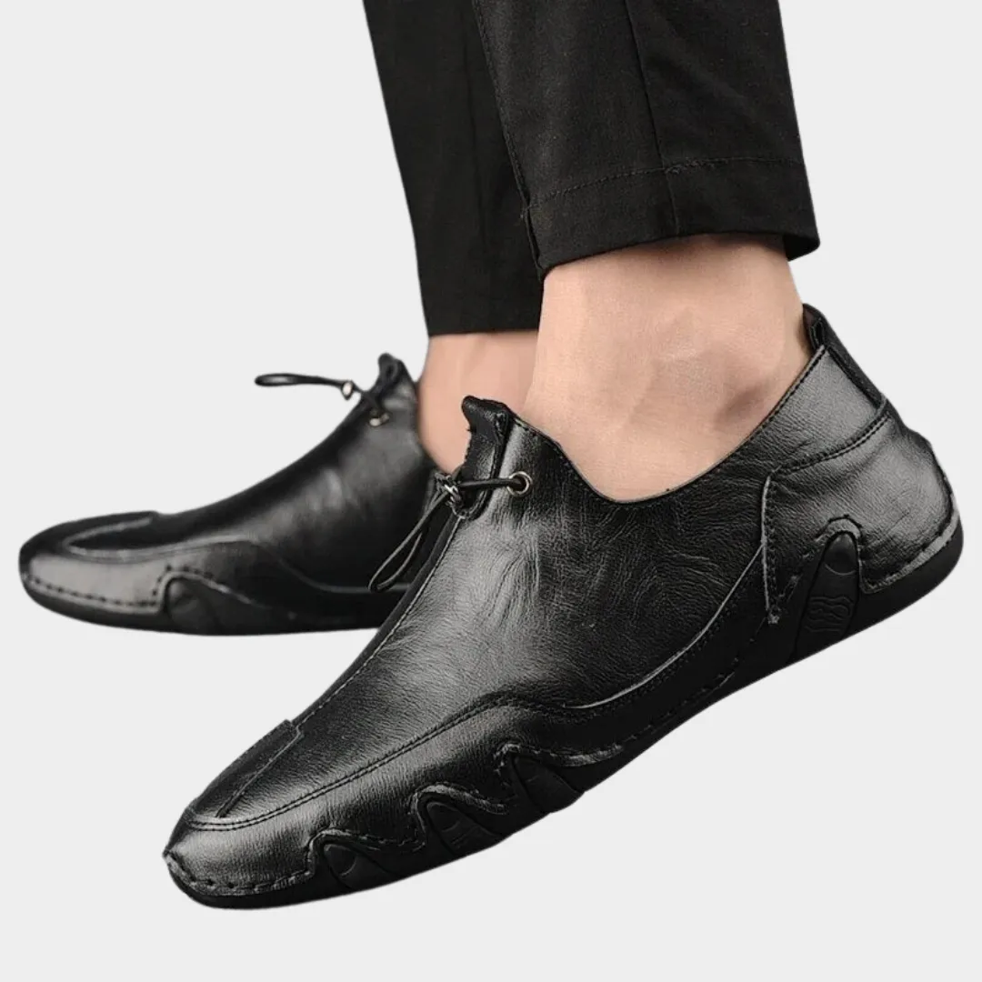 Mens Vegan Leather Loafers  Adjustable String  Comfortable Fit  Smart Casual  Multiple Colours