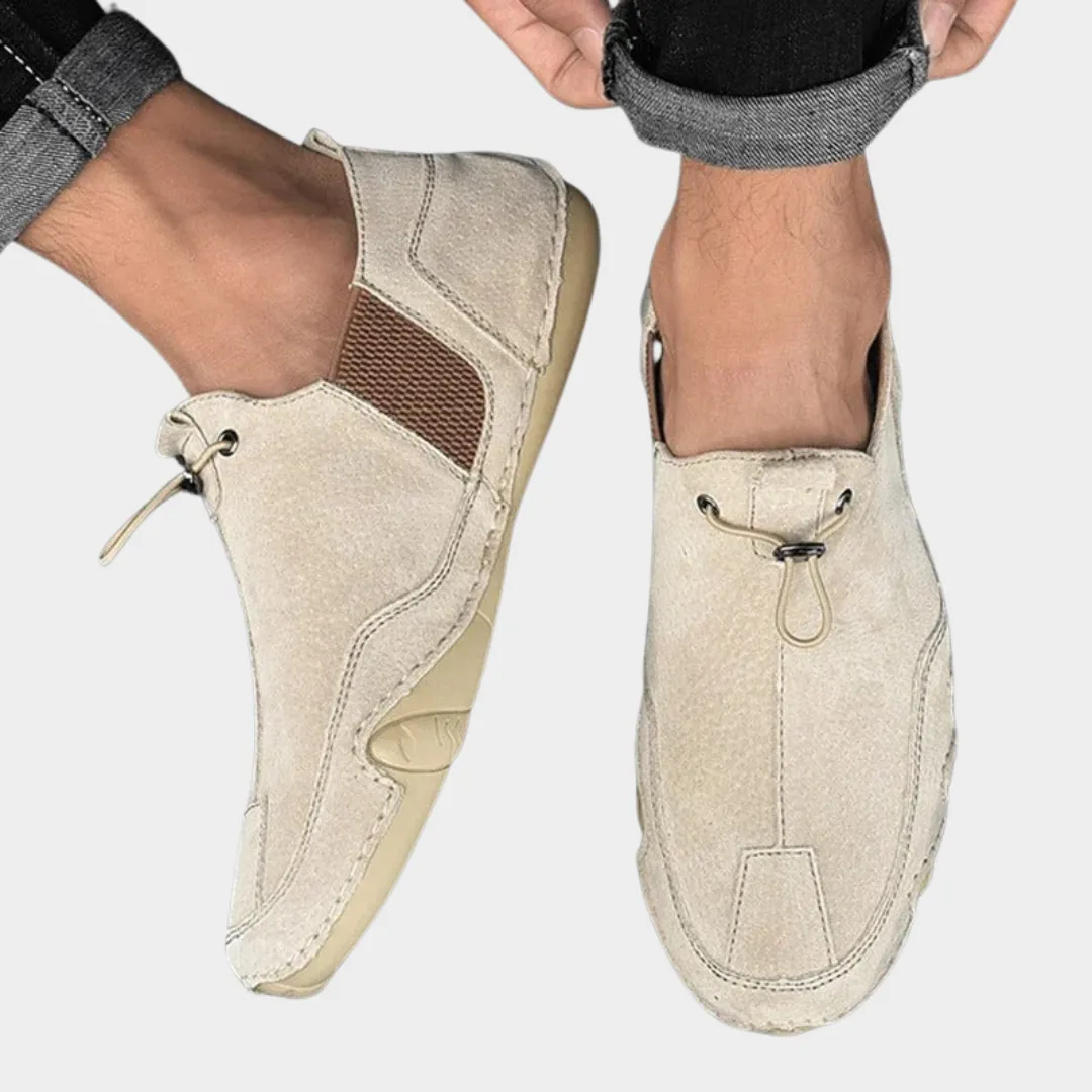 Mens Vegan Leather Loafers  Adjustable String  Comfortable Fit  Smart Casual  Multiple Colours