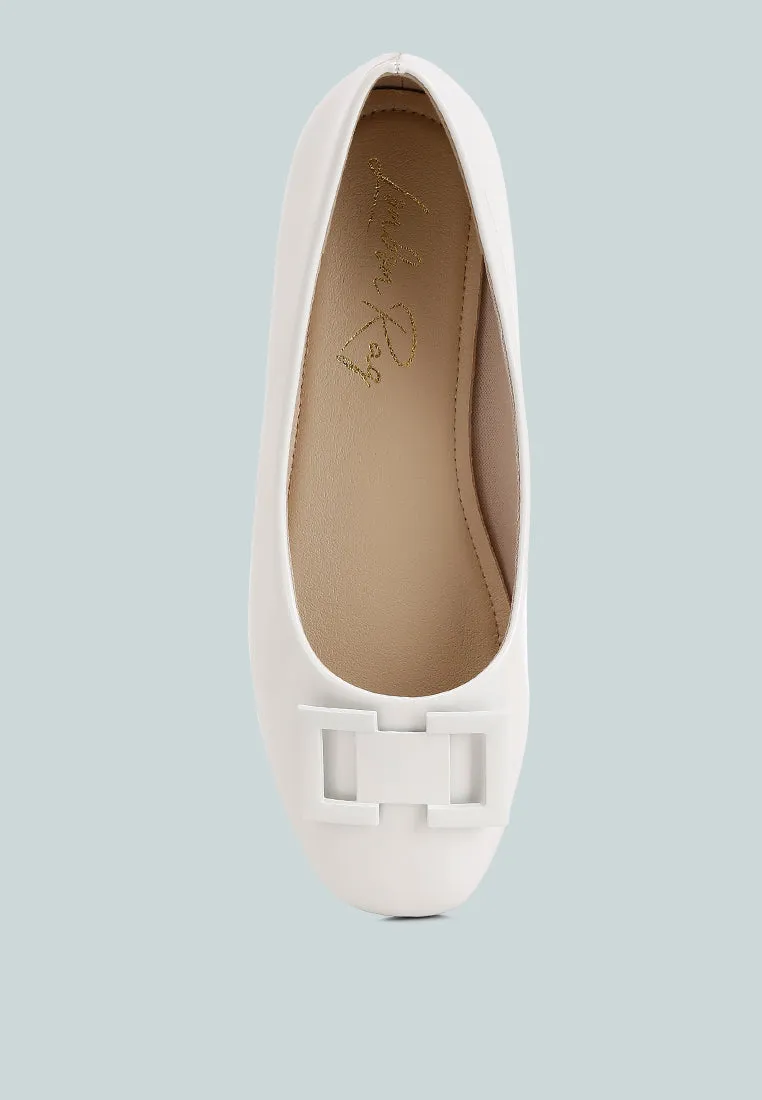 Nek Embellished Flat Ballerinas by London Rag