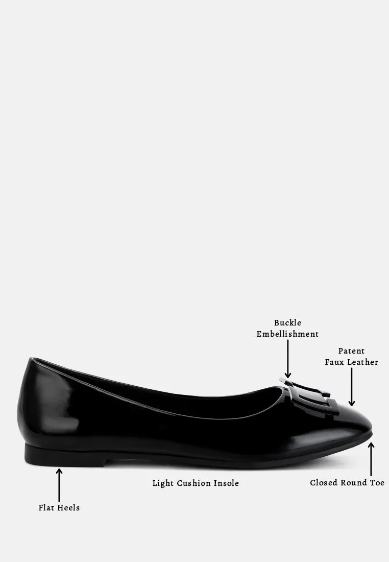 Nek Embellished Flat Ballerinas by London Rag