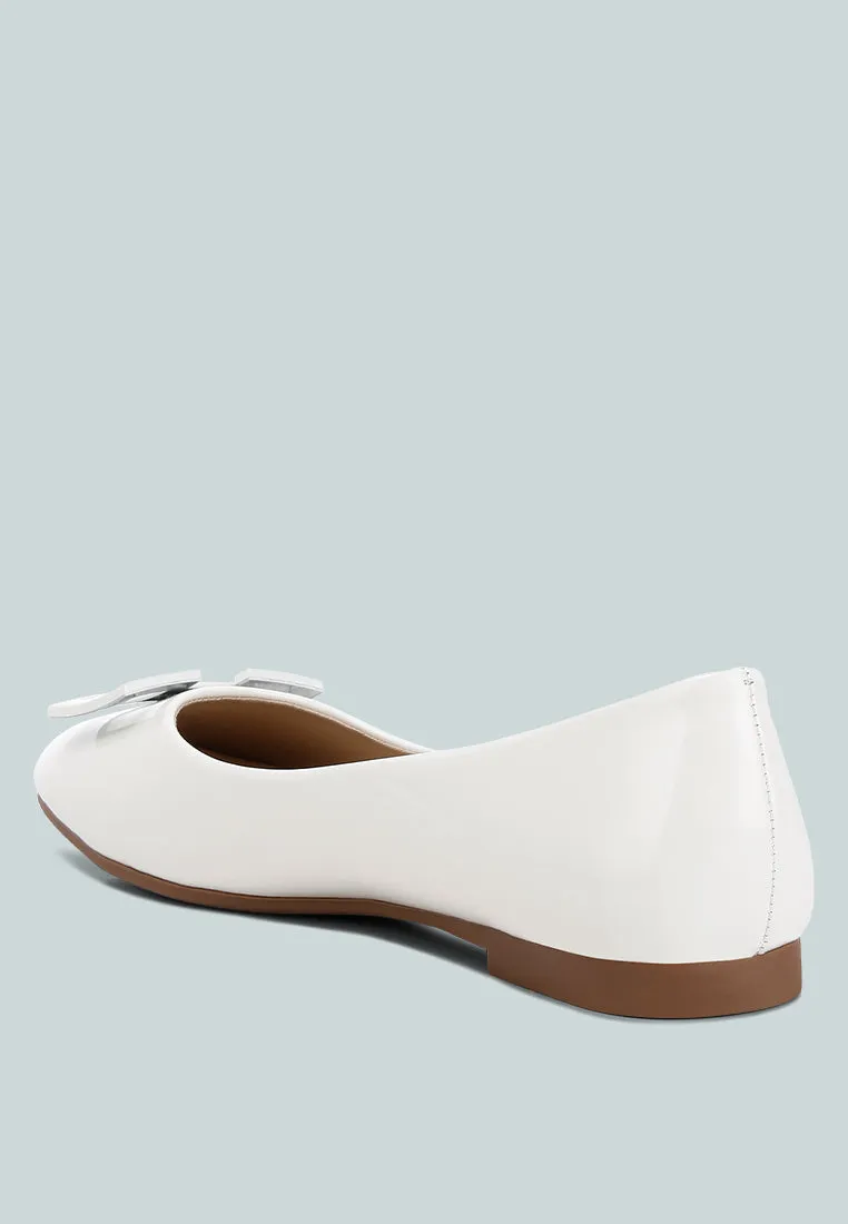 Nek Embellished Flat Ballerinas by London Rag