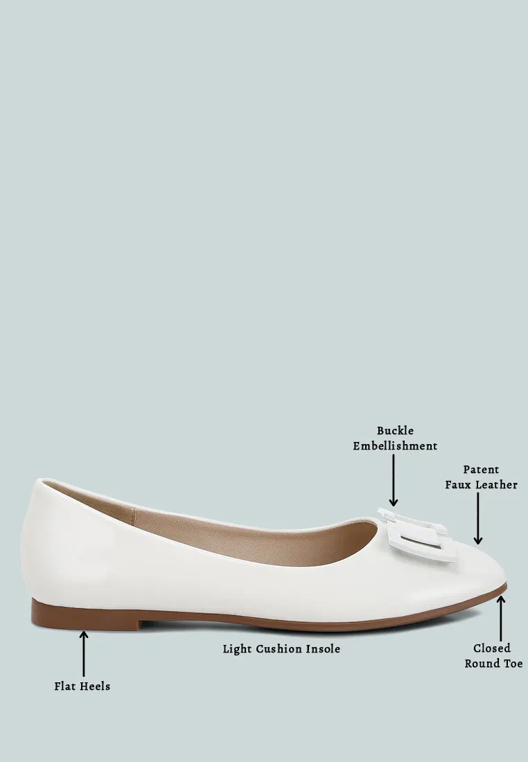 Nek Embellished Flat Ballerinas by London Rag